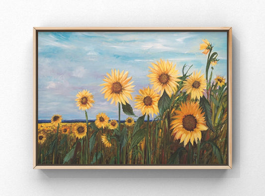 Nature's Golden Symphony: Understanding the Symbolism and Techniques of Sunflowers in Oil Landscapes