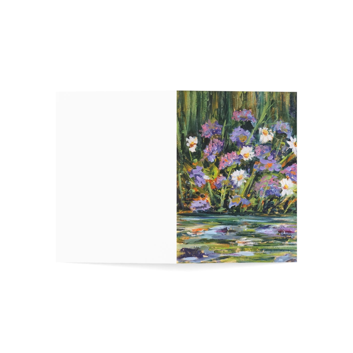GREETING CARDS (1, 10, 30, and 50pcs) - WILD FLOWERS BY THE RIVER