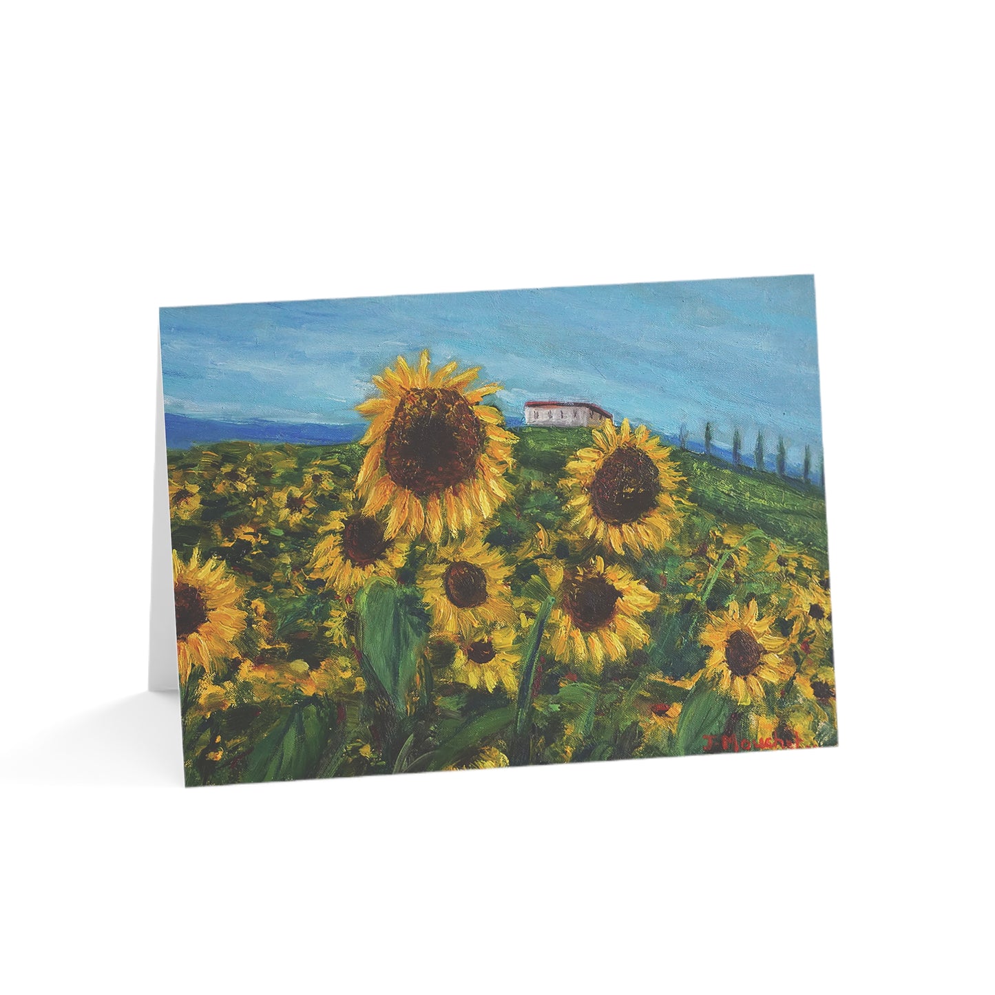 GREETING CARDS (1, 10, 30, and 50pcs) - HAPPINESS: A SUNFLOWER HAVEN