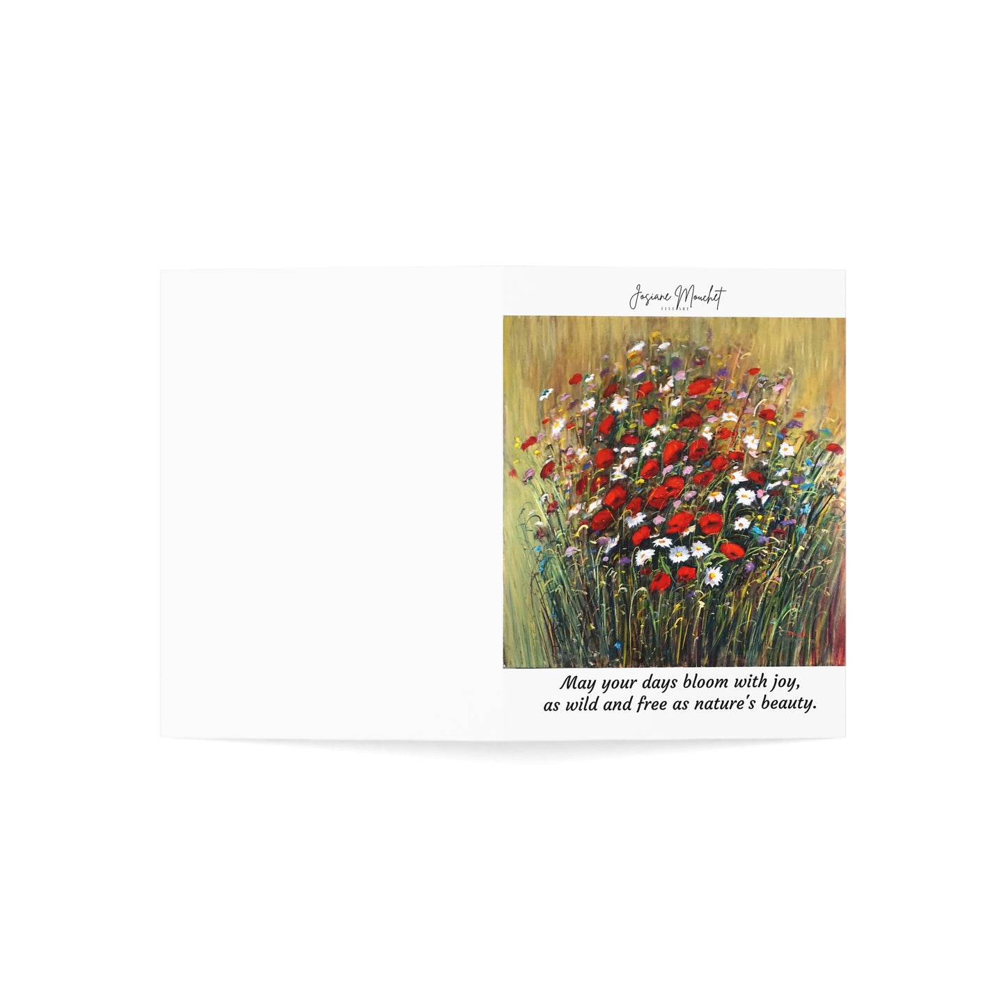 GREETING CARDS - WILD POPPIES AND DAISIES