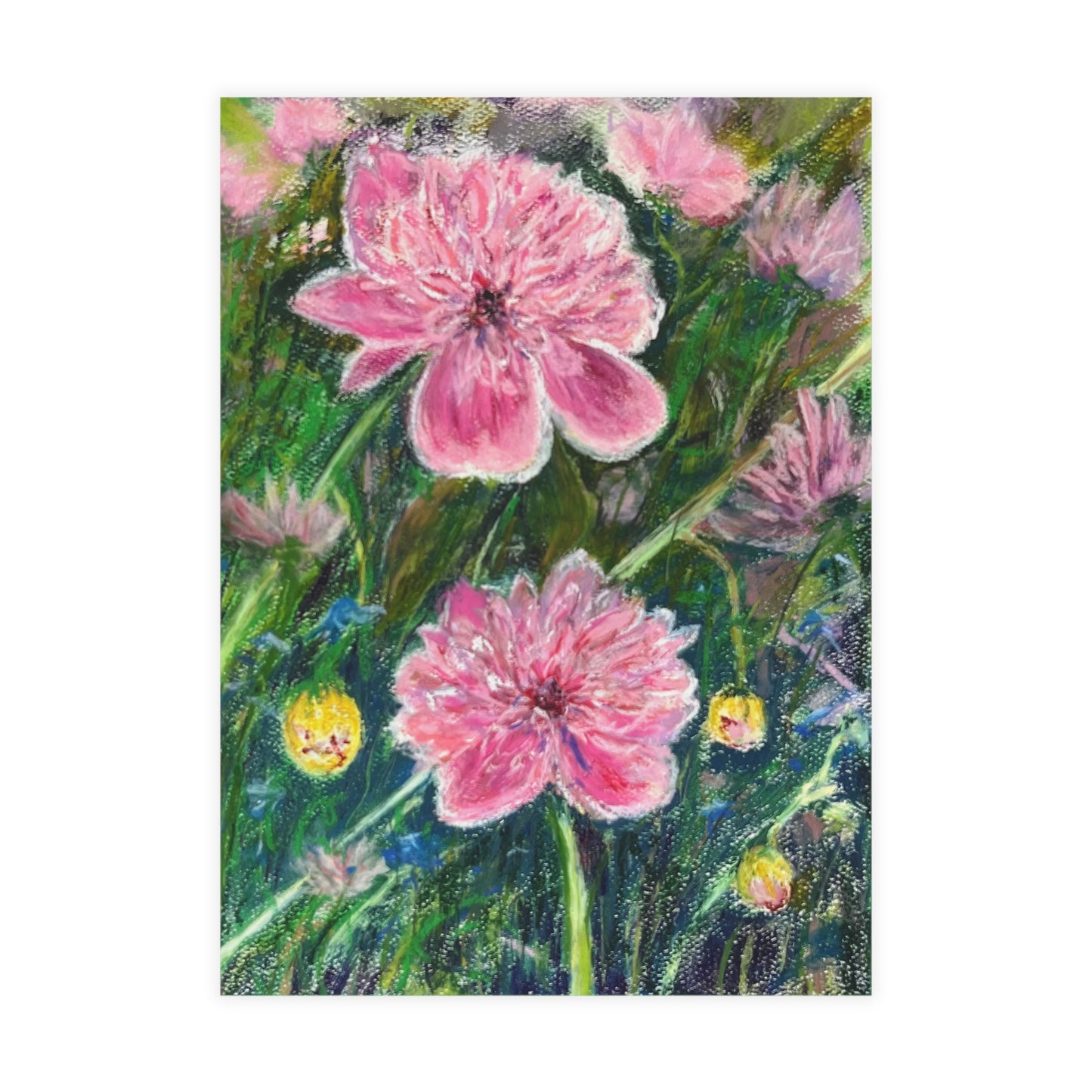 FINE ART POSTCARDS - PINK BLOSSOMS: VIBRANT BLOOM