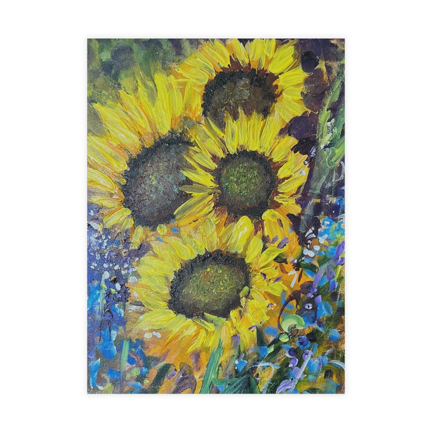 FINE ART POSTCARDS - GIRASOLI