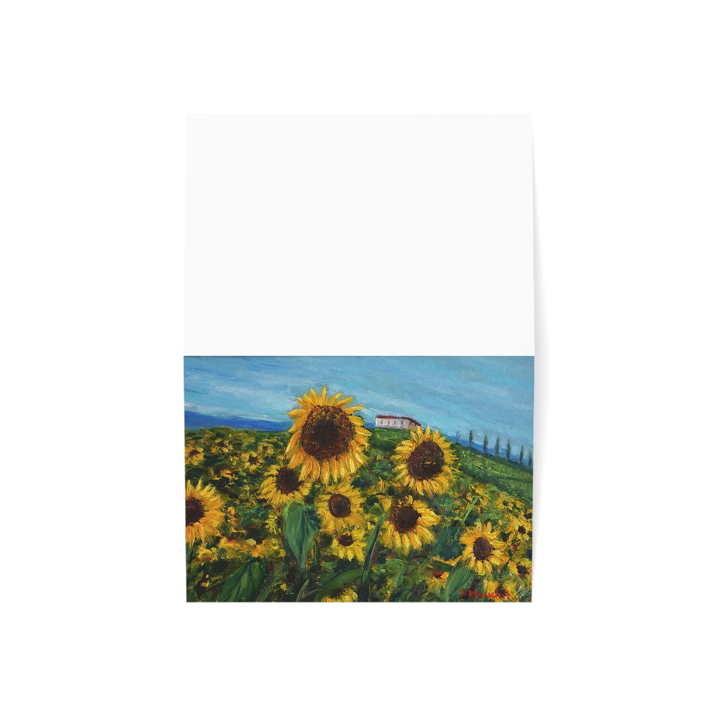 GREETING CARDS (1, 10, 30, and 50pcs) - HAPPINESS: A SUNFLOWER HAVEN