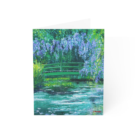 GREETING CARDS (1, 10, 30, and 50pcs) - NATURE'S REFLECTION: BRIDGES OF SERENITY