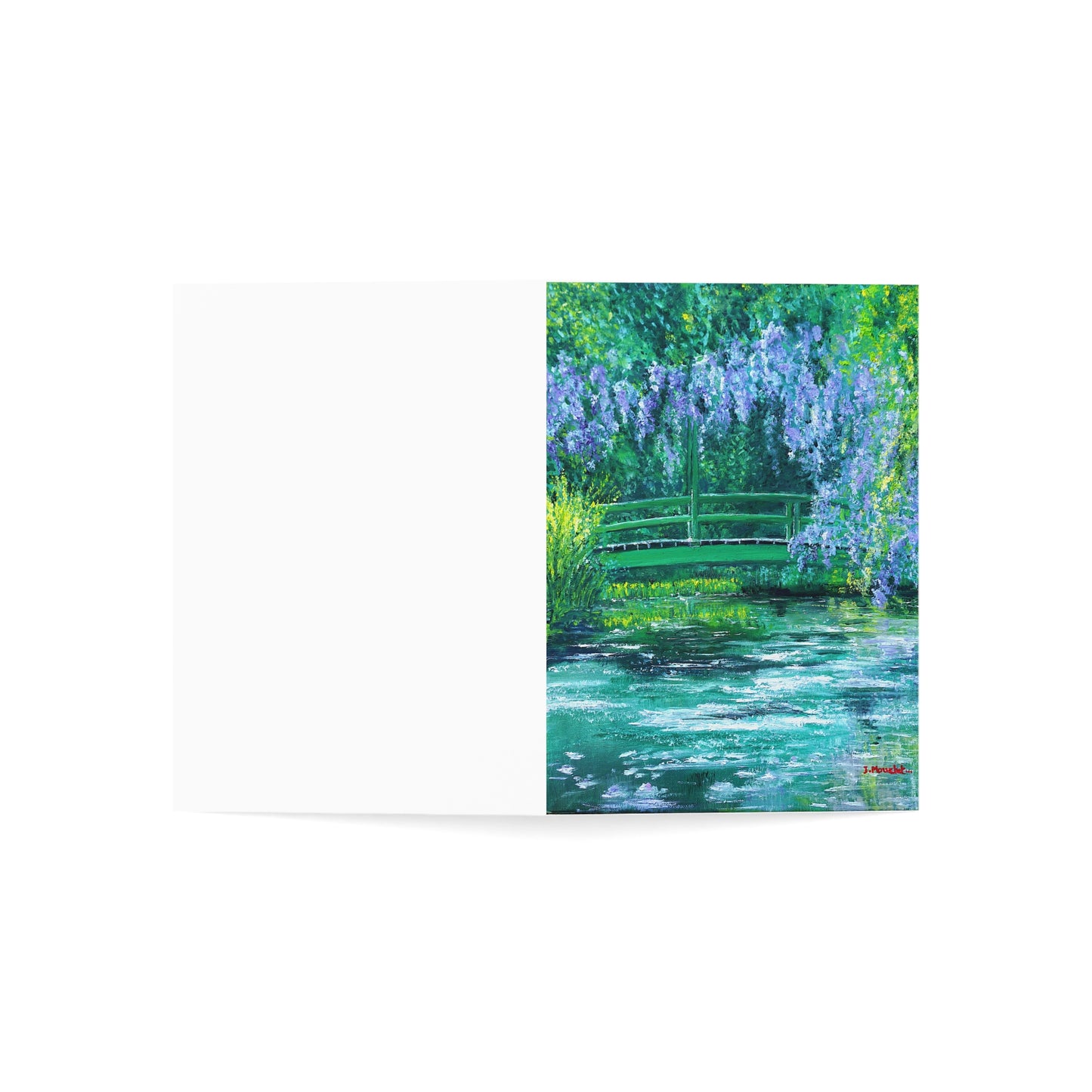 GREETING CARDS (1, 10, 30, and 50pcs) - NATURE'S REFLECTION: BRIDGES OF SERENITY