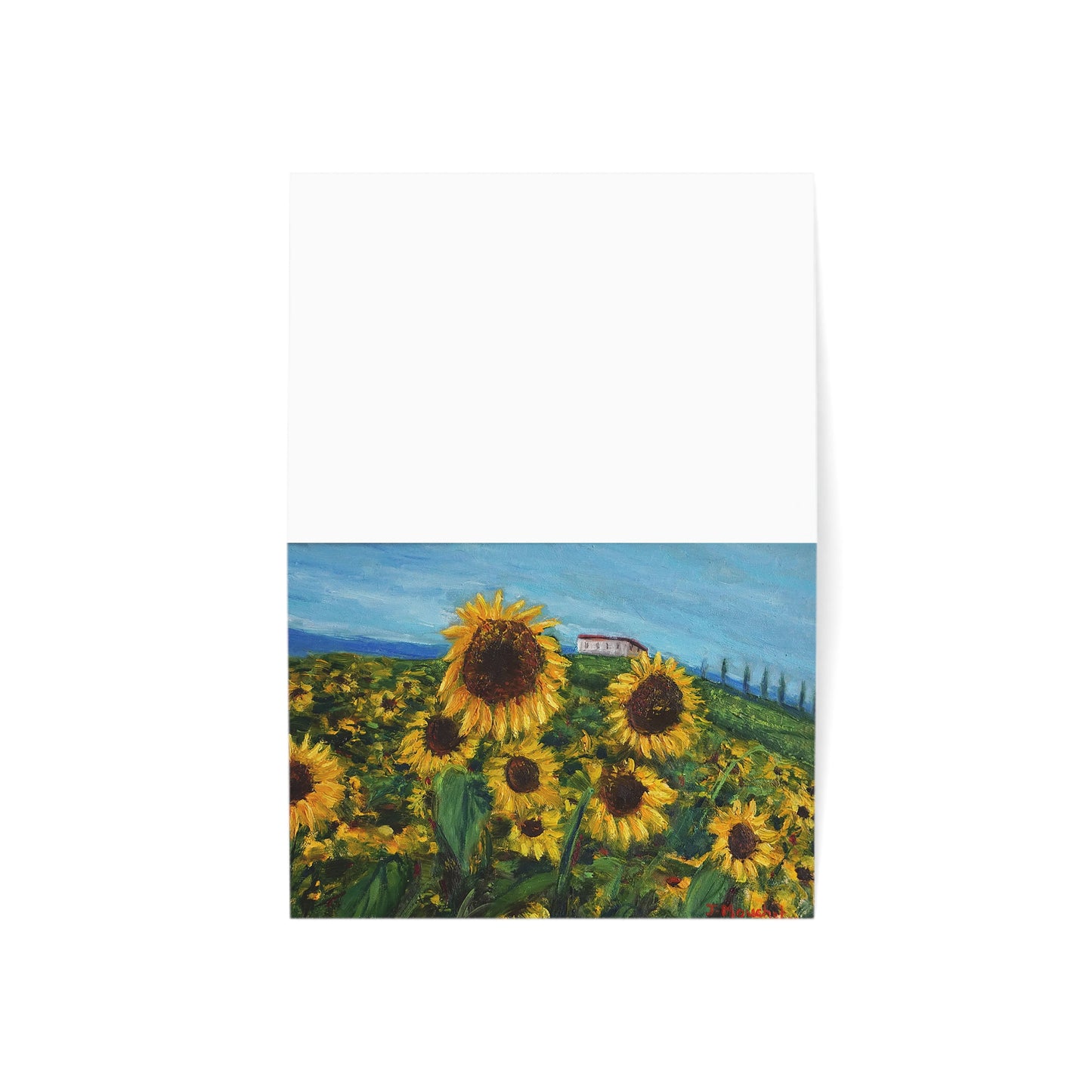 GREETING CARDS (1, 10, 30, and 50pcs) - HAPPINESS: A SUNFLOWER HAVEN