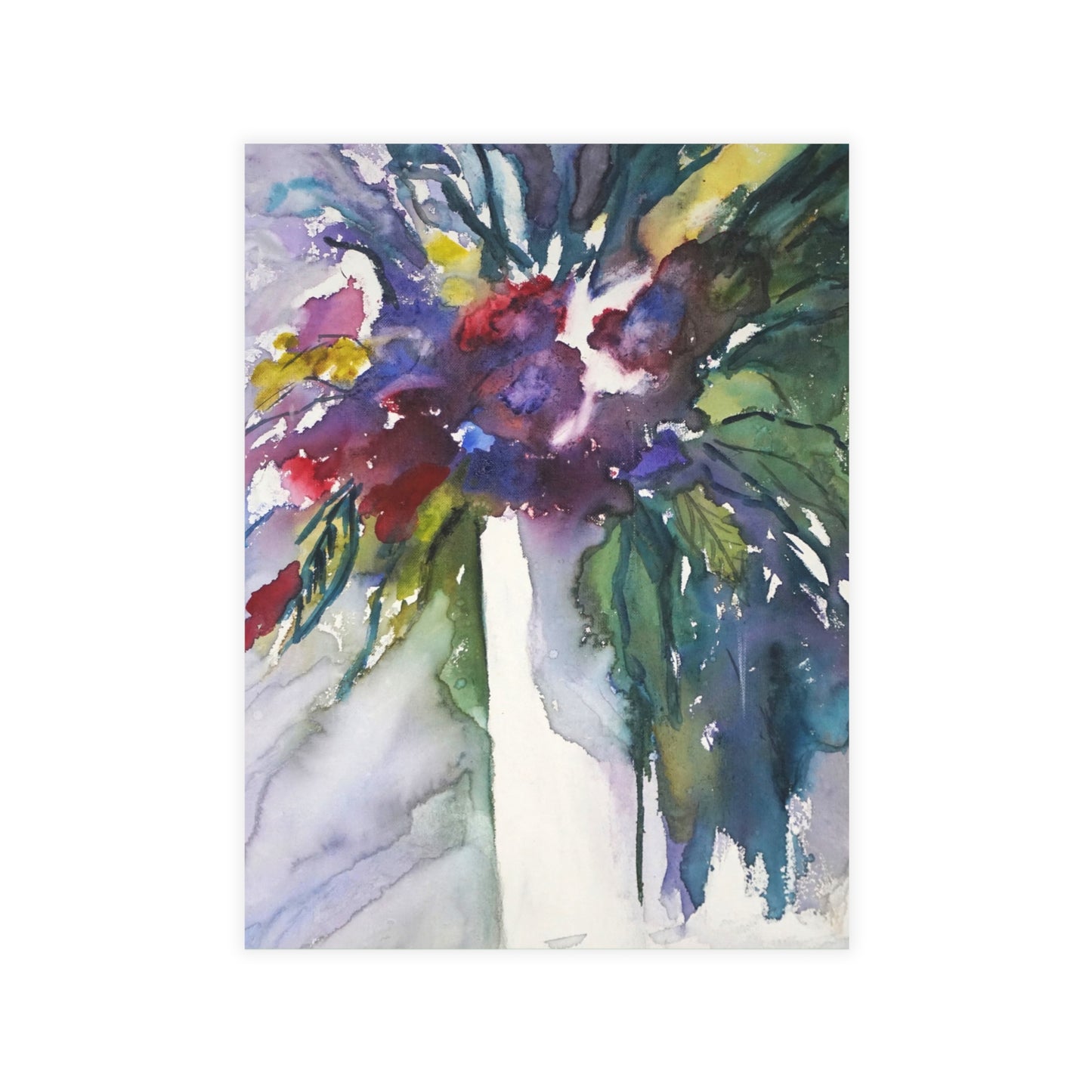 FINE ART POSTCARDS - MIXED FLOWER BOUQUET