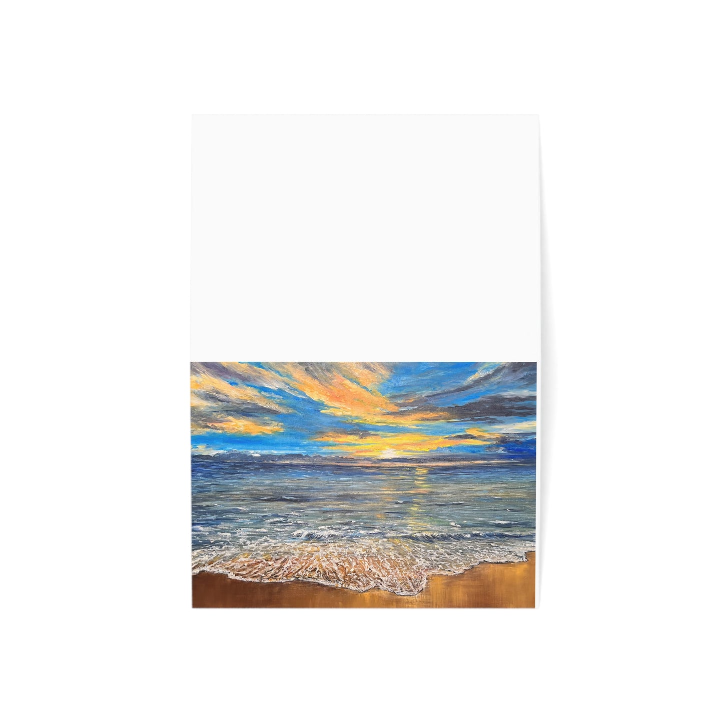 GREETING CARDS (1, 10, 30, and 50pcs) - GOLDEN HORIZON: EMBRACING HAWAII'S BREATHTAKING SUNRISE