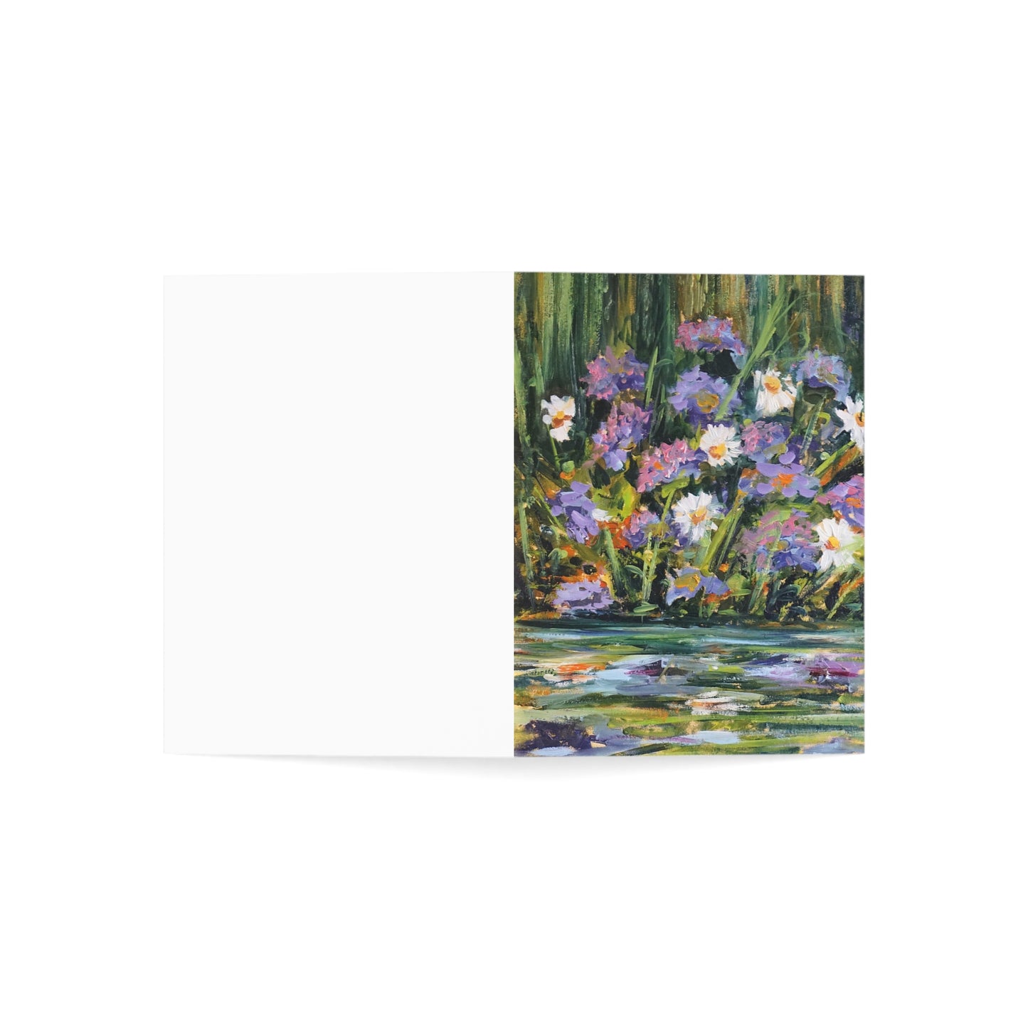 GREETING CARDS (1, 10, 30, and 50pcs) - WILD FLOWERS BY THE RIVER