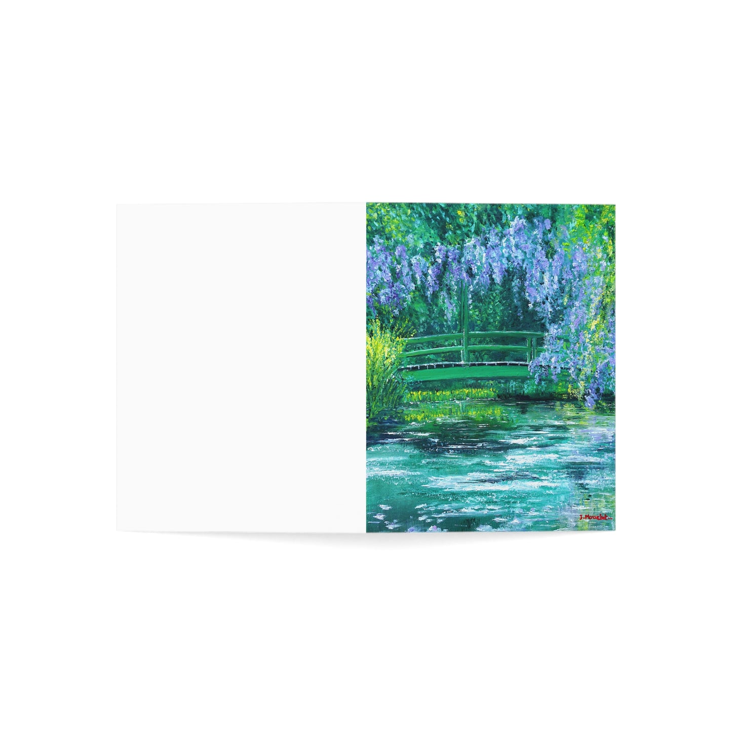 GREETING CARDS (1, 10, 30, and 50pcs) - NATURE'S REFLECTION: BRIDGES OF SERENITY