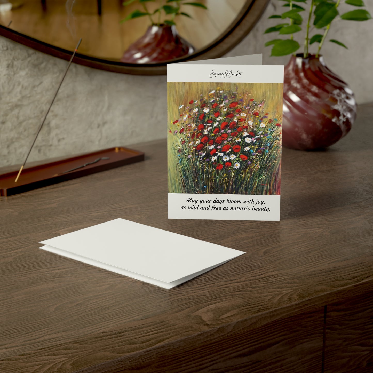 GREETING CARDS - WILD POPPIES AND DAISIES