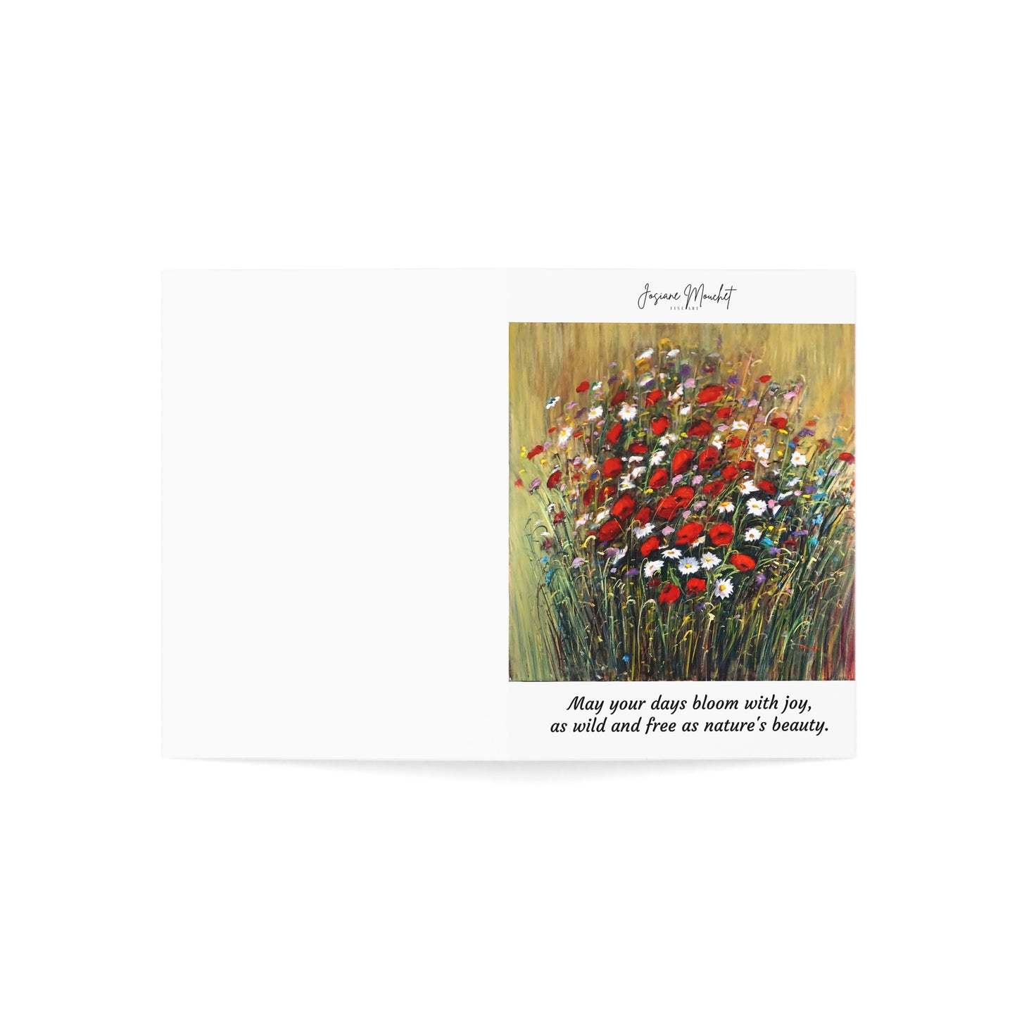 GREETING CARDS - WILD POPPIES AND DAISIES