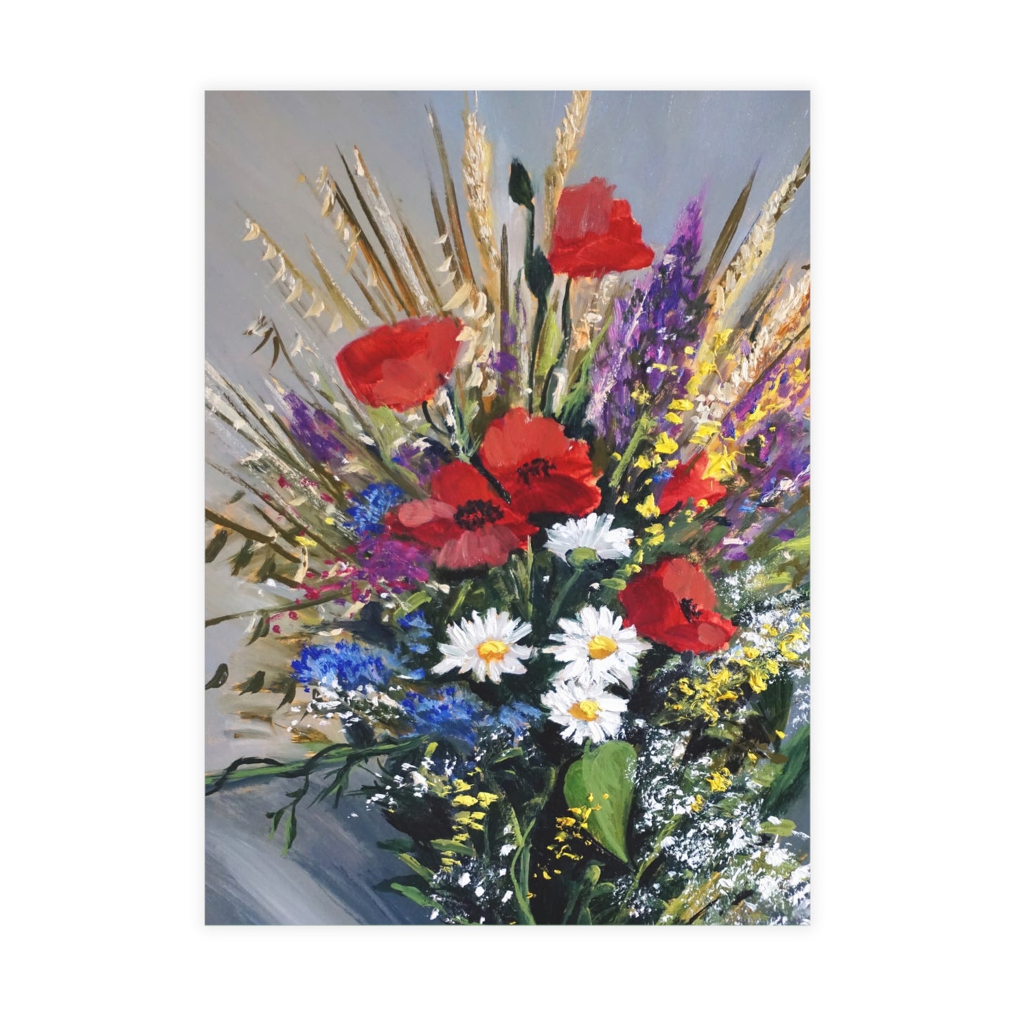 FINE ART POSTCARDS - BOUQUET OF WILD FLOWERS