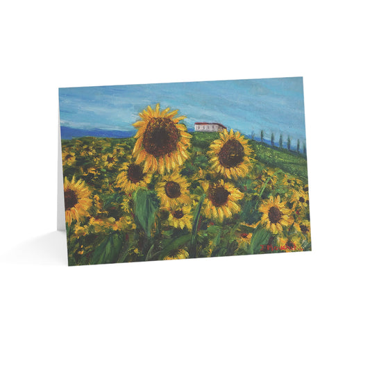GREETING CARDS (1, 10, 30, and 50pcs) - HAPPINESS: A SUNFLOWER HAVEN