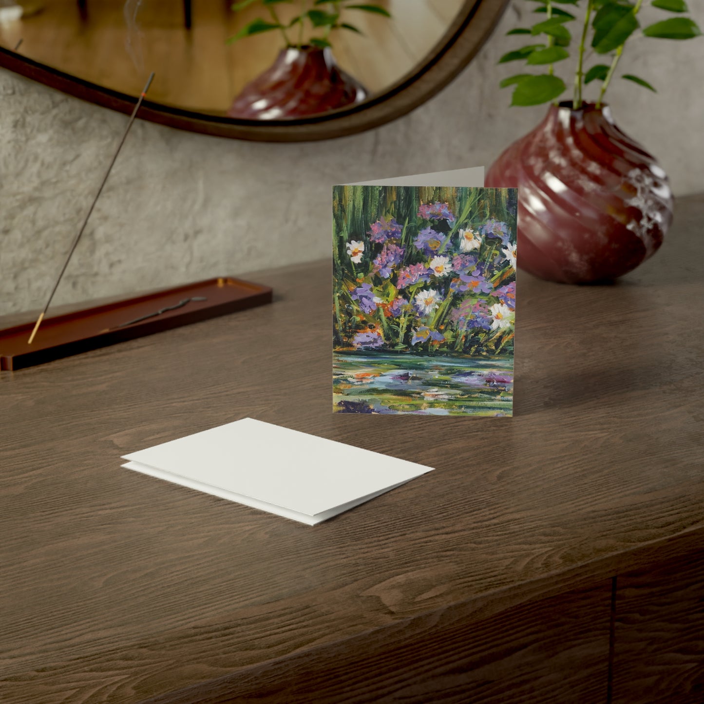 GREETING CARDS (1, 10, 30, and 50pcs) - WILD FLOWERS BY THE RIVER