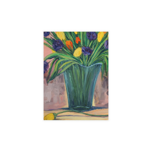 FINE ART POSTCARDS - ETERNAL BLOOM: A BIRTHDAY BOUQUET OF LOVE