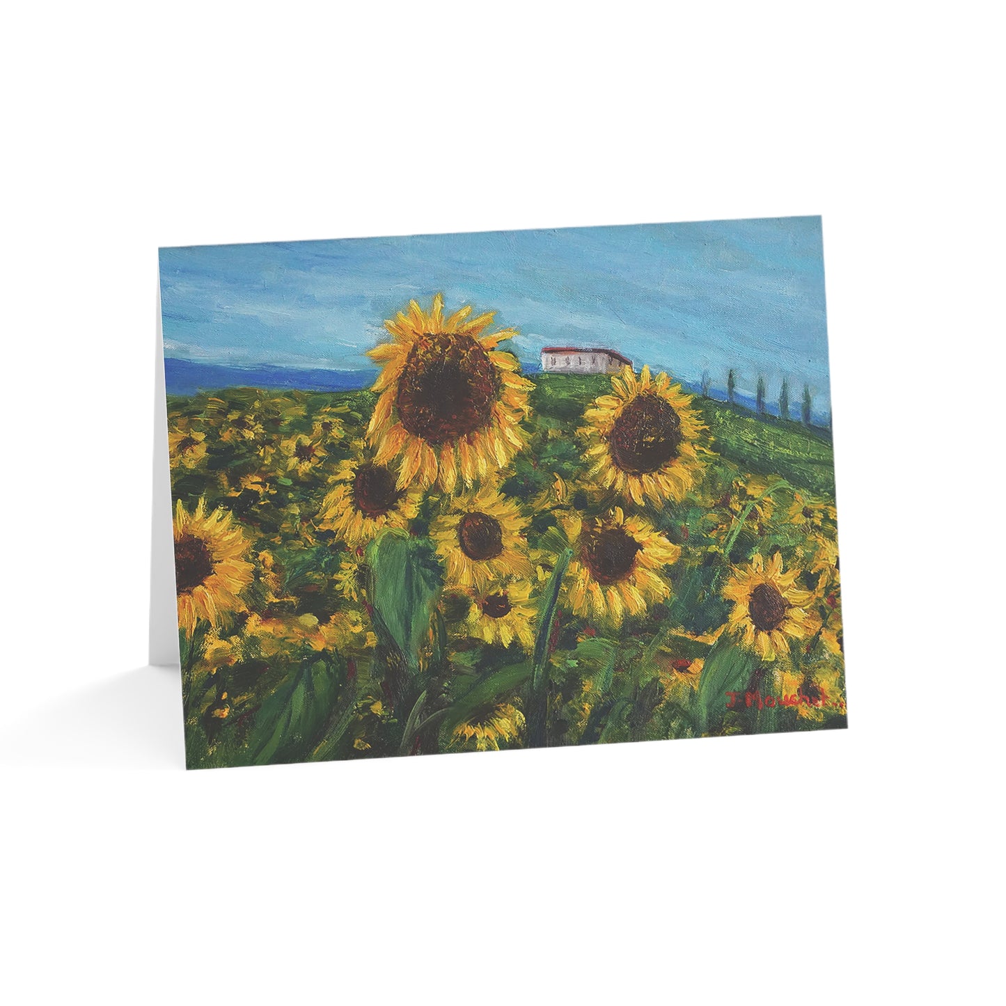 GREETING CARDS (1, 10, 30, and 50pcs) - HAPPINESS: A SUNFLOWER HAVEN