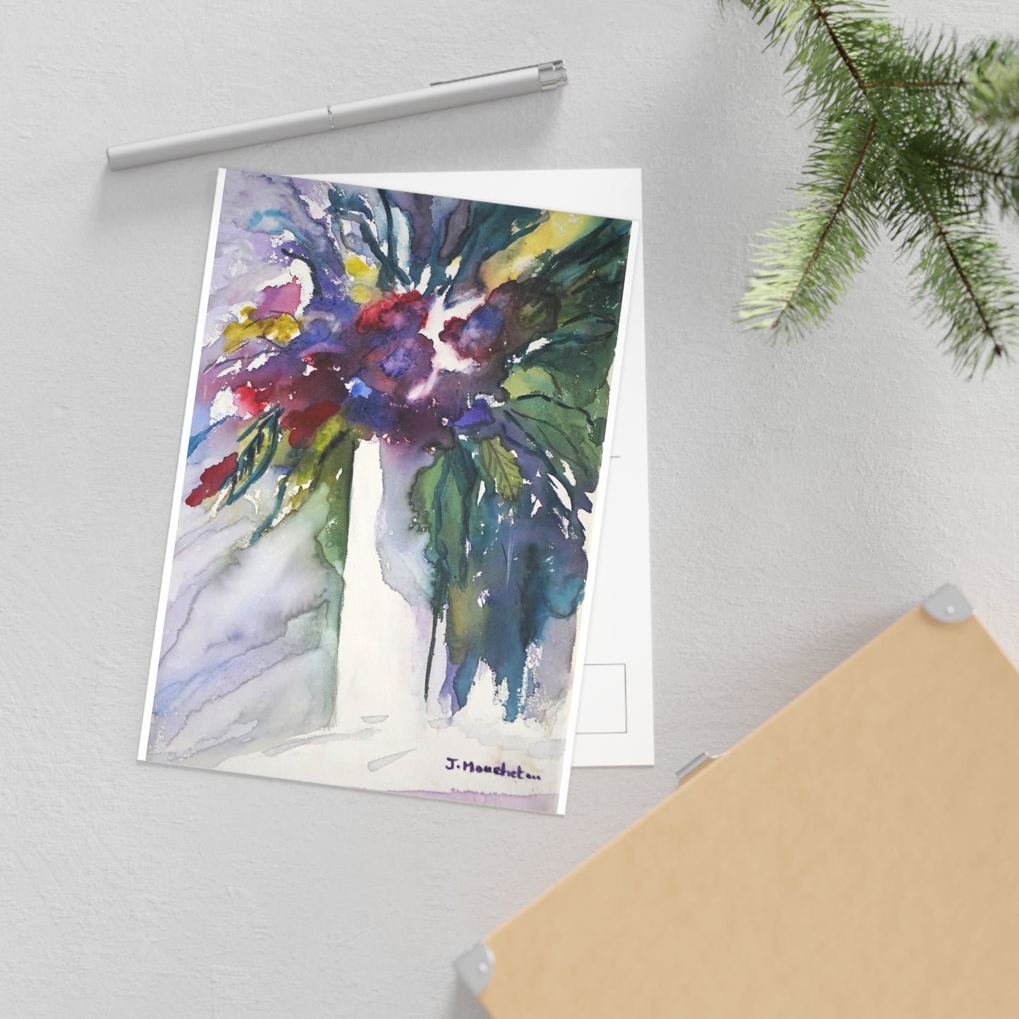 FINE ART POSTCARDS - MIXED FLOWER BOUQUET