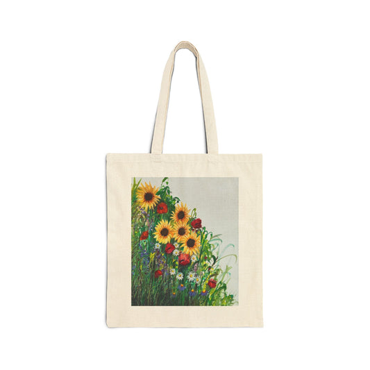 COTTON CANVAS TOTE BAG - SPRINGTIME