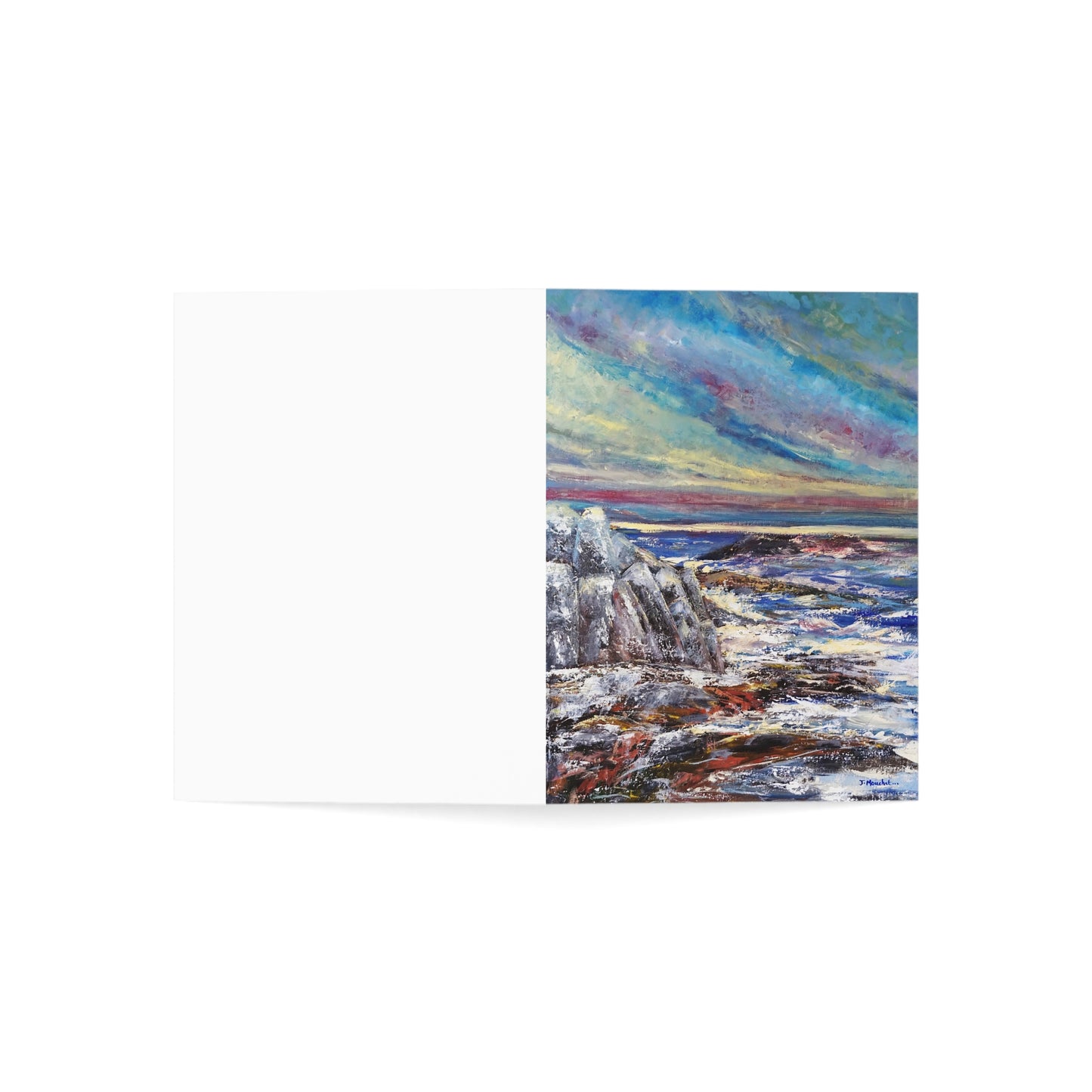 GREETING CARDS (1, 10, 30, and 50pcs) - SEASCAPE AT SUNDOWN