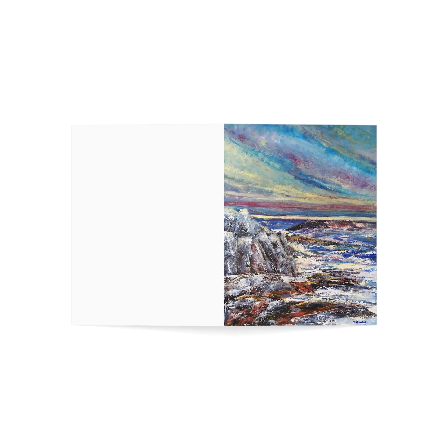 GREETING CARDS (1, 10, 30, and 50pcs) - SEASCAPE AT SUNDOWN