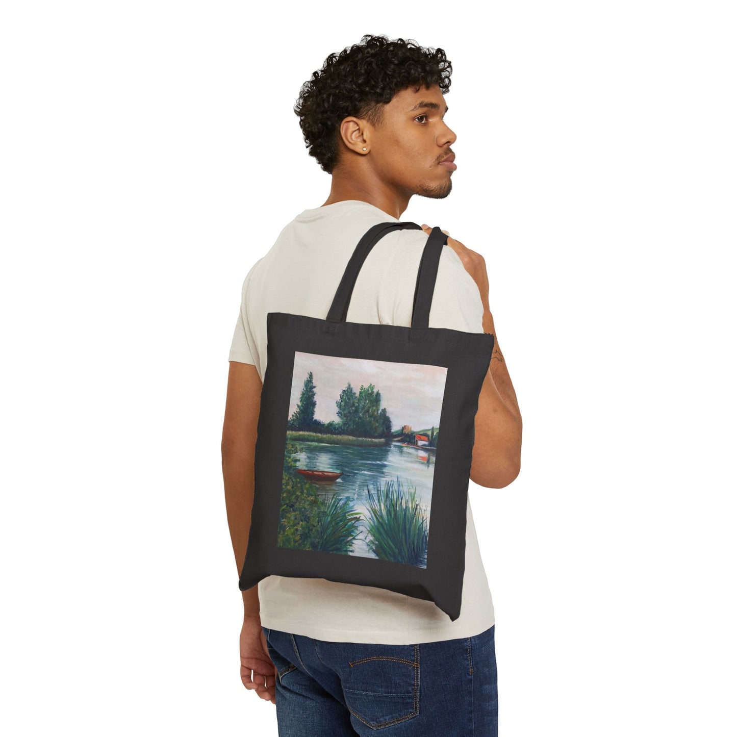 COTTON CANVAS TOTE BAG - THE FRENCH LAKE