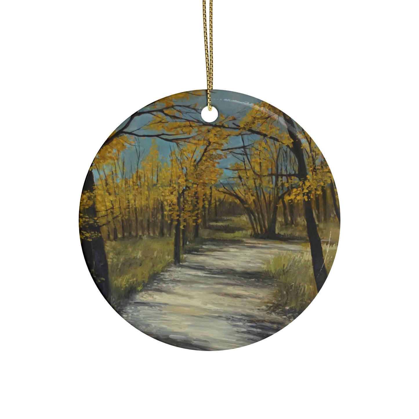 CERAMIC ORNAMENTS - COTTONWOODS IN COLORADO