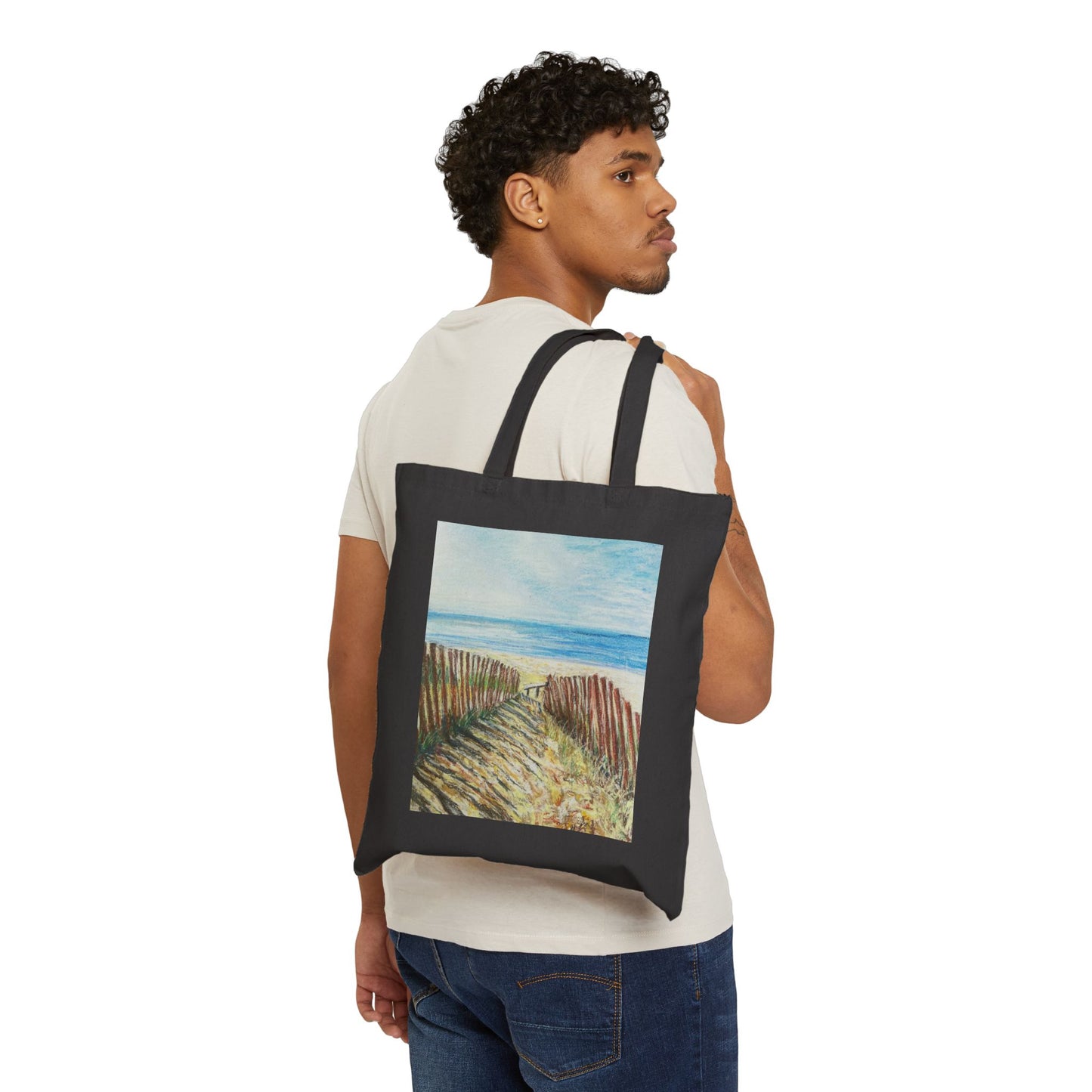 COTTON CANVAS TOTE BAG - BAILEY'S HARBOR 2