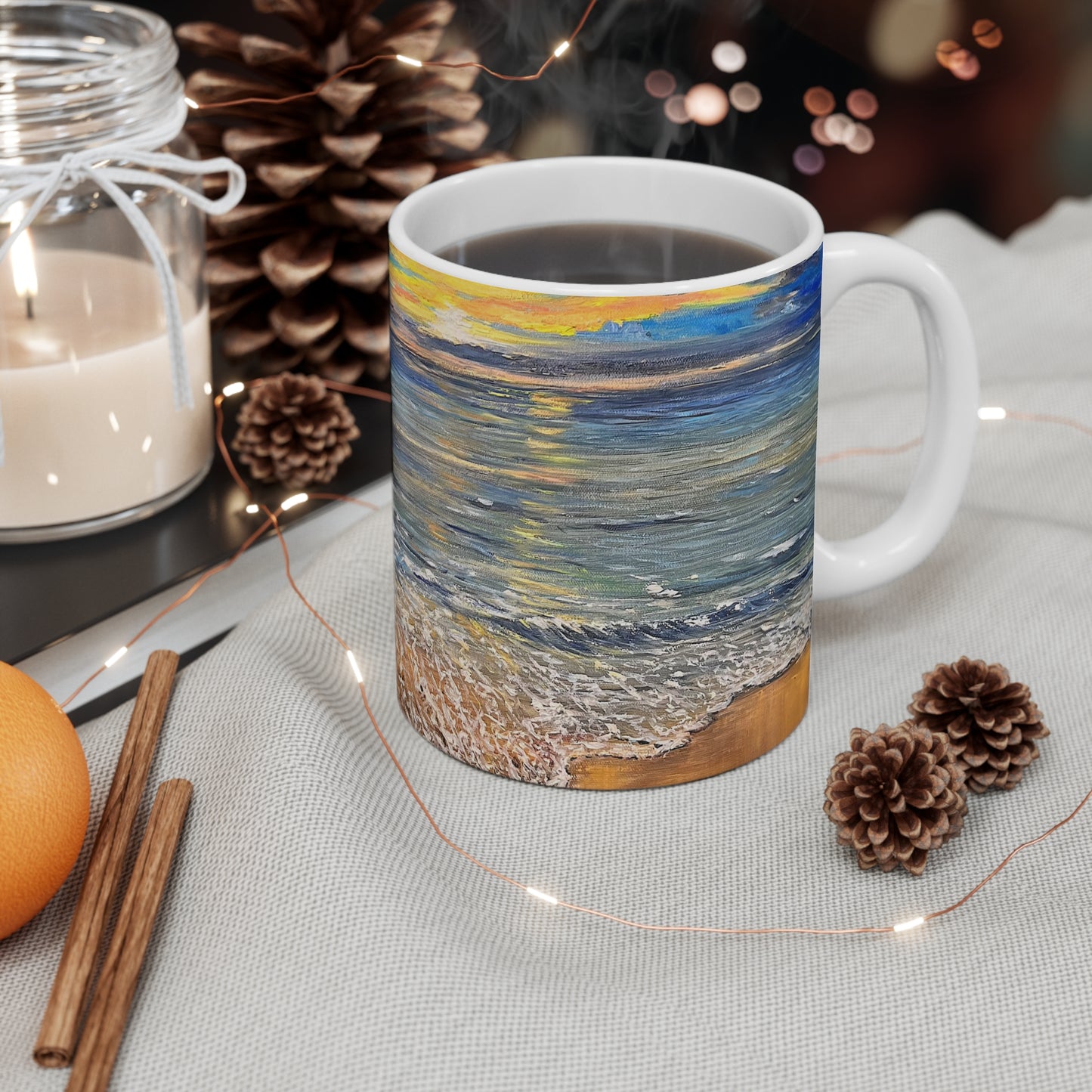 MUG 11oz - GOLDEN HORIZON: EMBRACING HAWAII'S BREATHTAKING SUNRISE