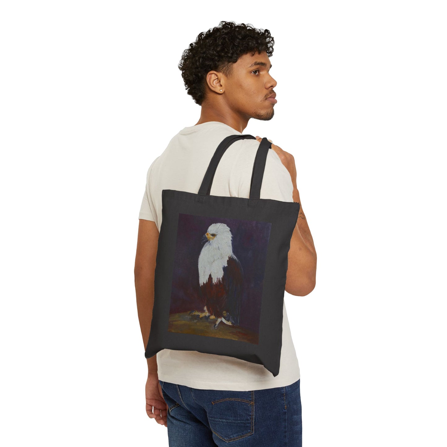 COTTON CANVAS TOTE BAG - POWER