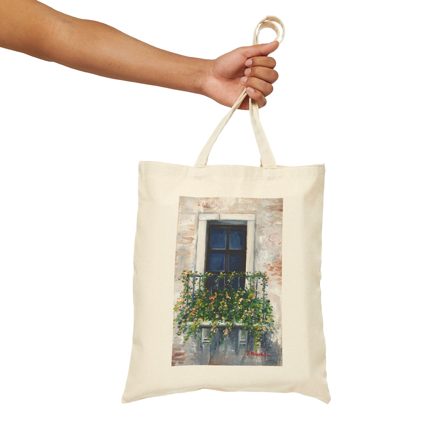 COTTON CANVAS TOTE BAG - WINDOW ROMANCE