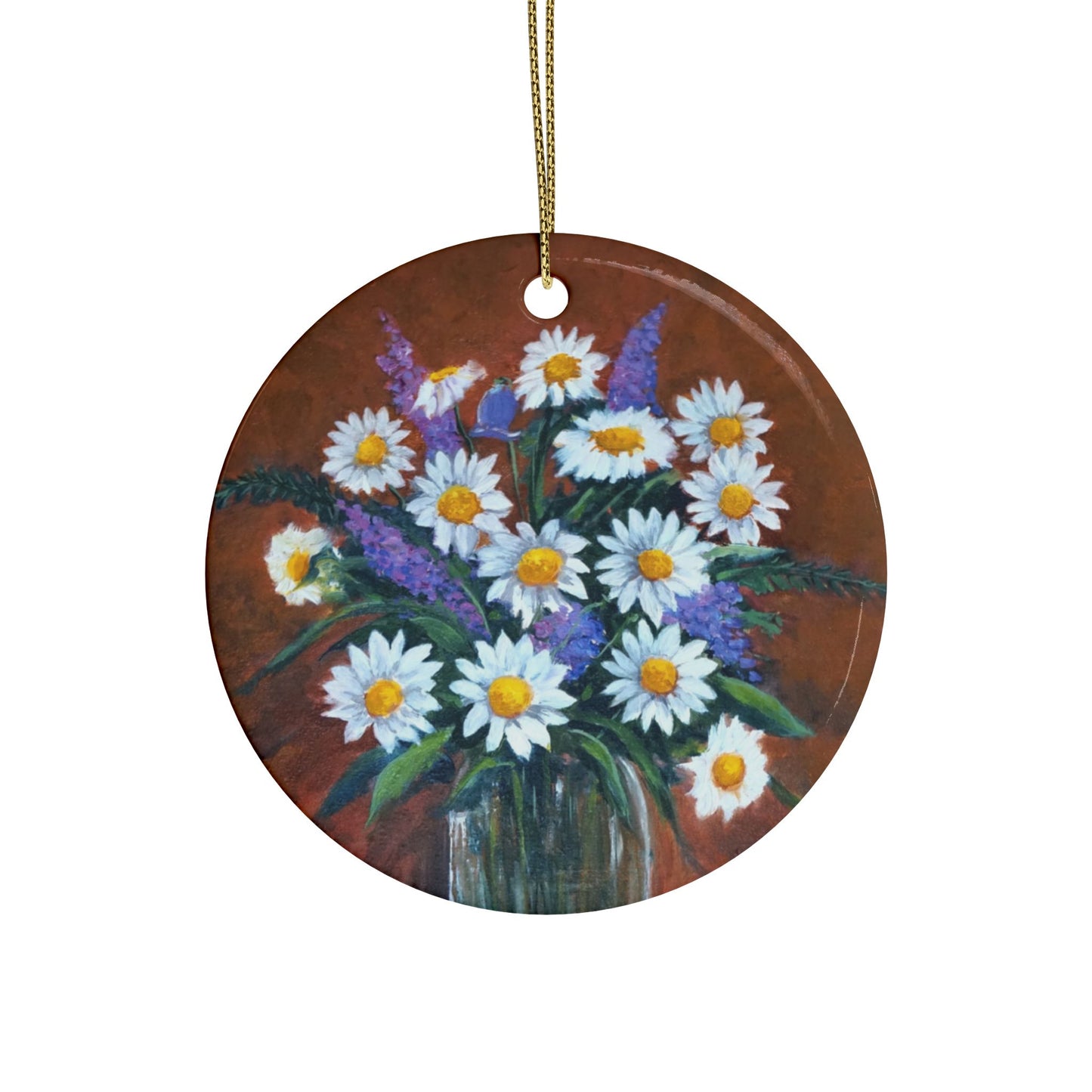 CERAMIC ORNAMENTS - DAISIES