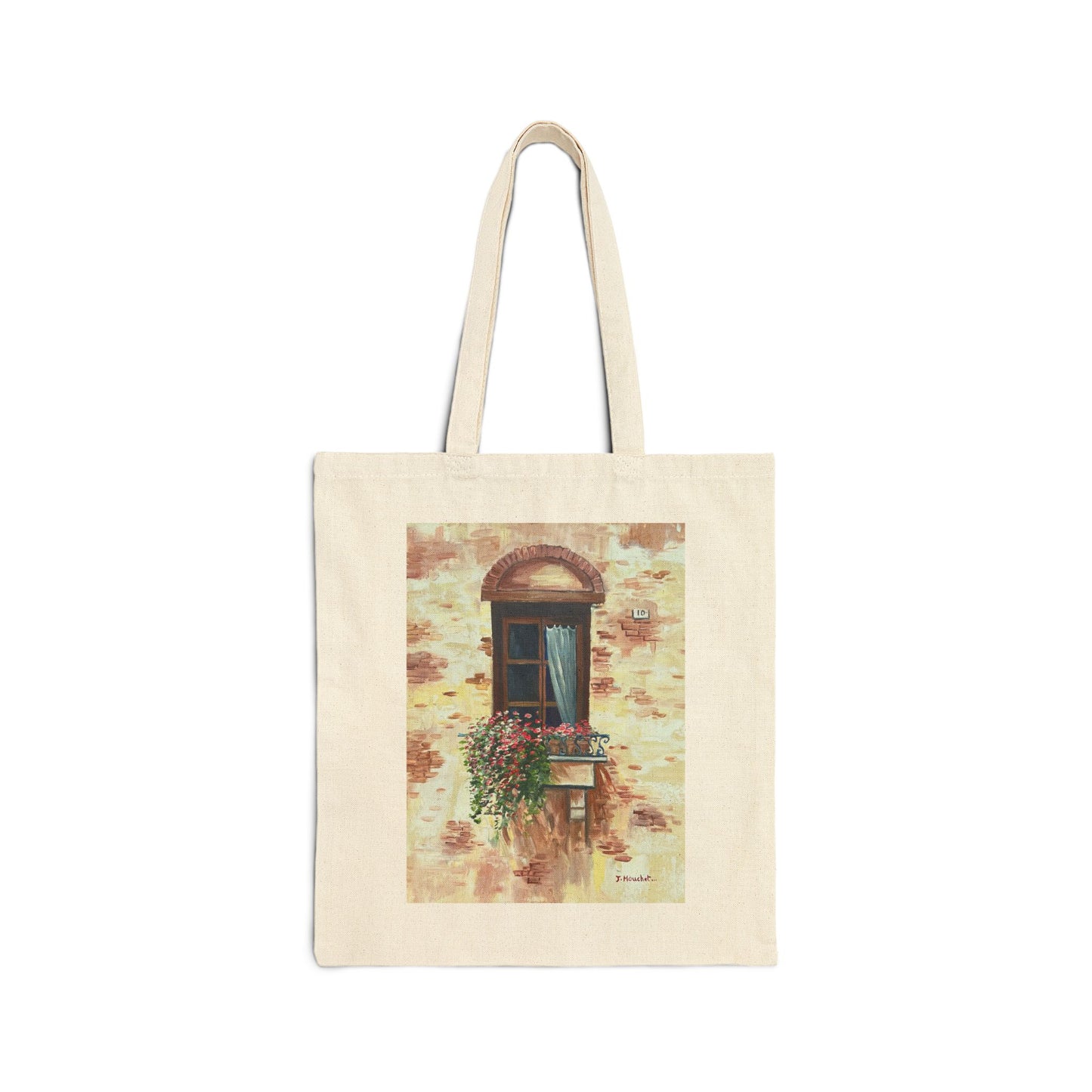 COTTON CANVAS TOTE BAG - ITALIAN WINDOW