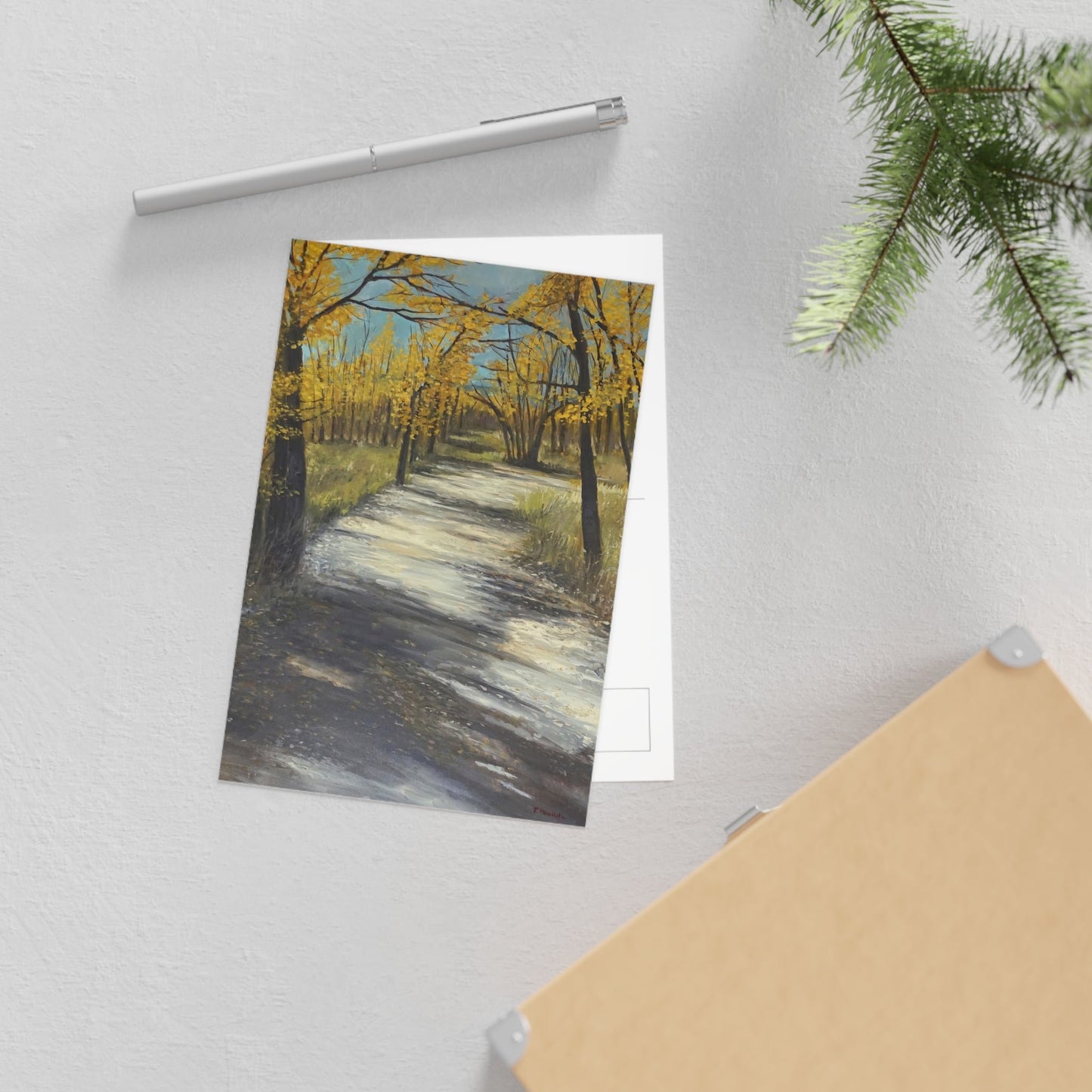 FINE ART POSTCARDS - COTTONWOODS IN COLORADO