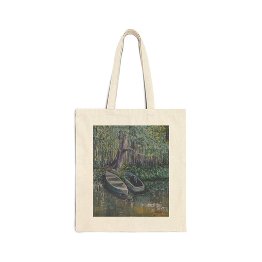 COTTON CANVAS TOTE BAG - WHISPERS OF STILL WATERS