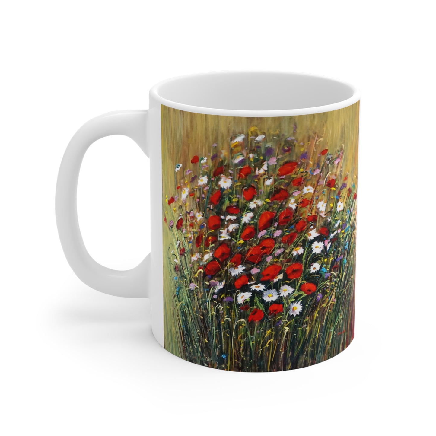 Mug 11oz - WILD POPPIES AND DAISIES