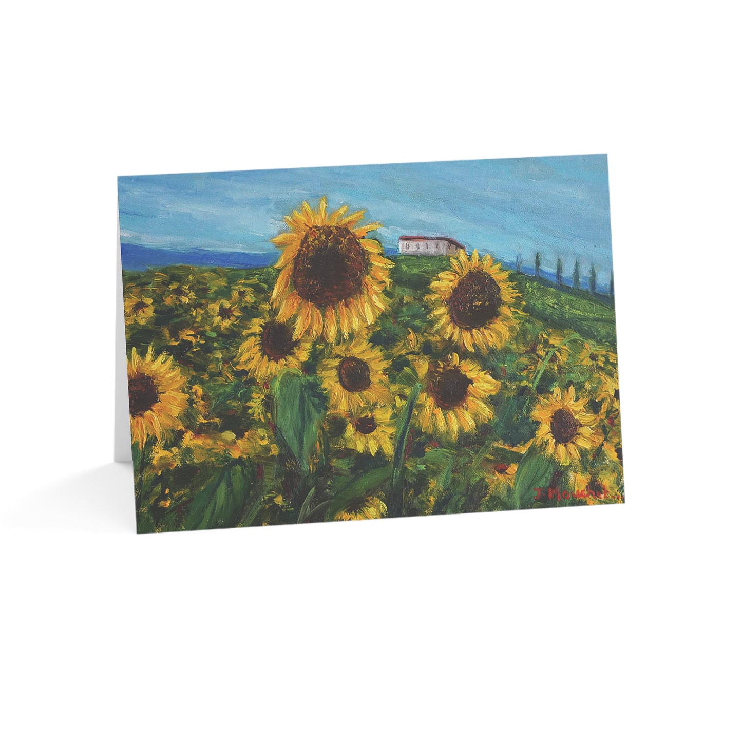 GREETING CARDS (1, 10, 30, and 50pcs) - HAPPINESS: A SUNFLOWER HAVEN