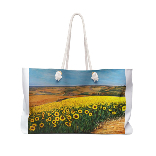 WEEKENDER BAG - SUNFLOWER FIELD OF TUSCANY