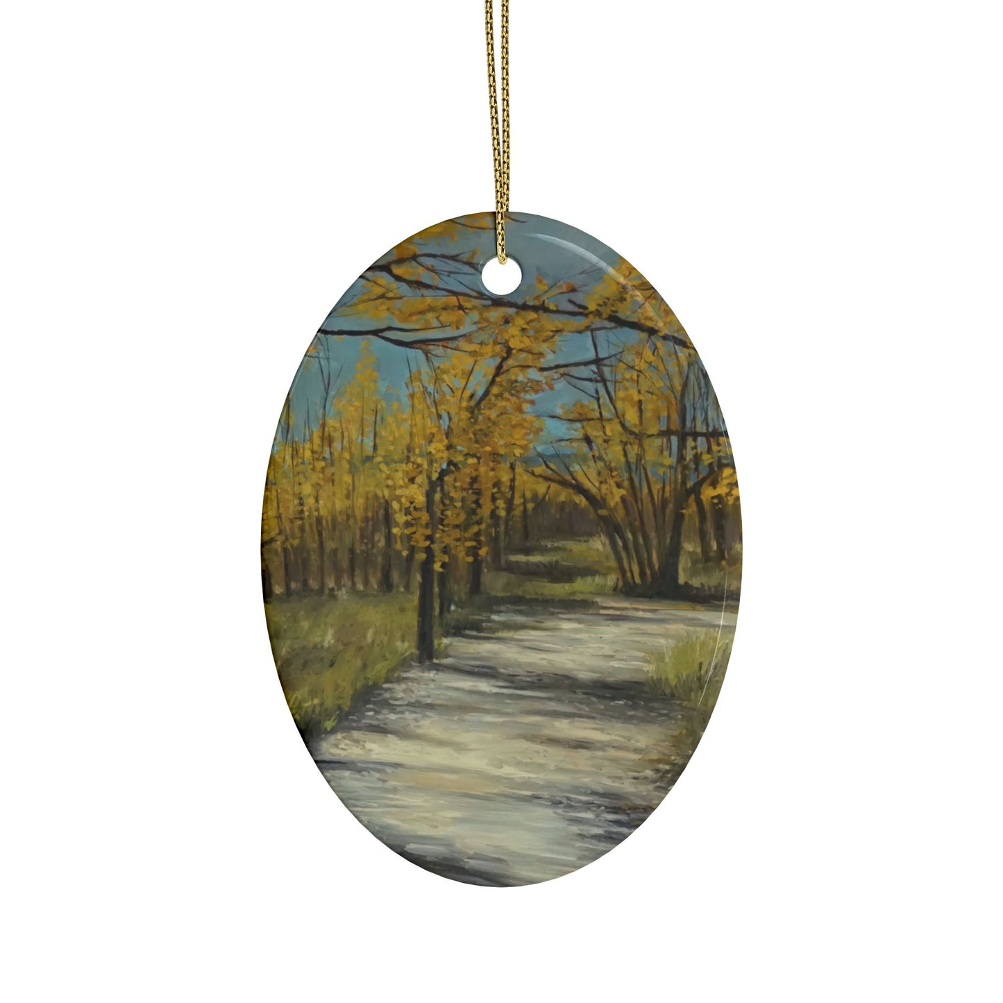 CERAMIC ORNAMENTS - COTTONWOODS IN COLORADO