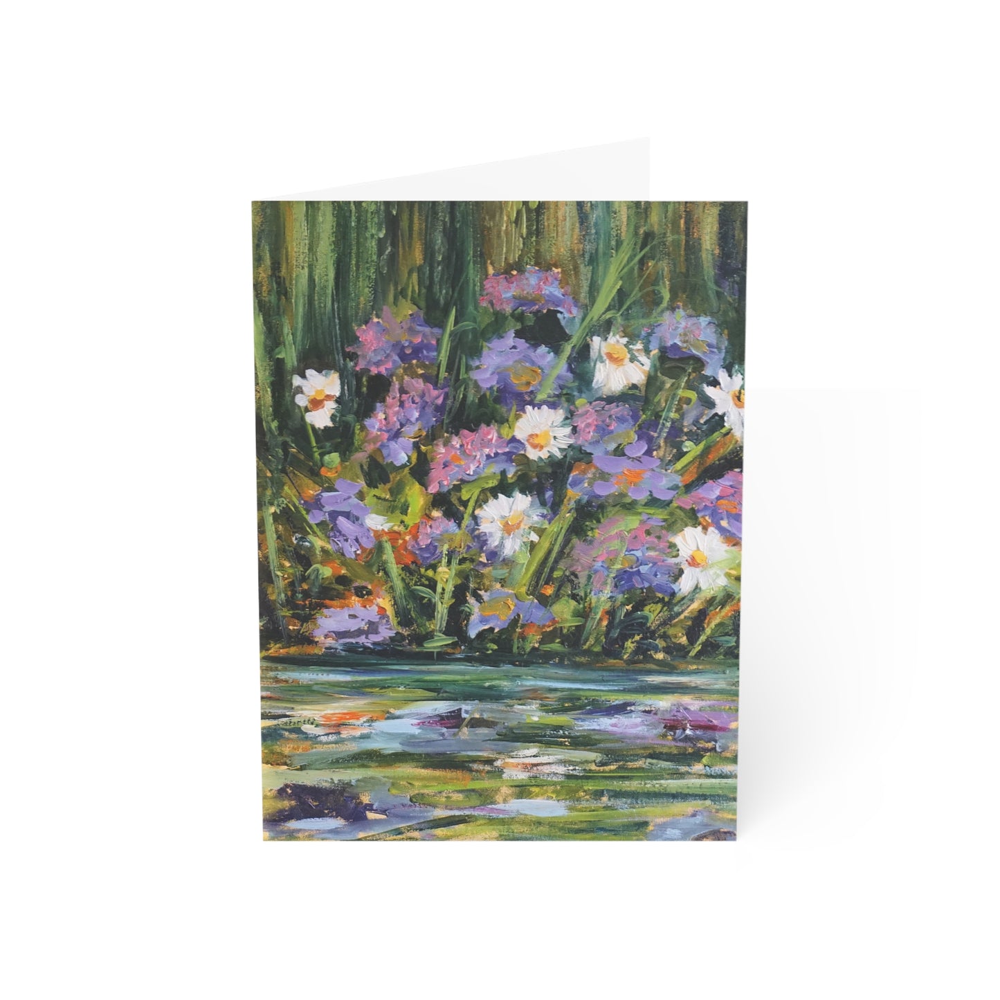 GREETING CARDS(1, 10, 30, and 50pcs) - WILD FLOWERS BY THE RIVER