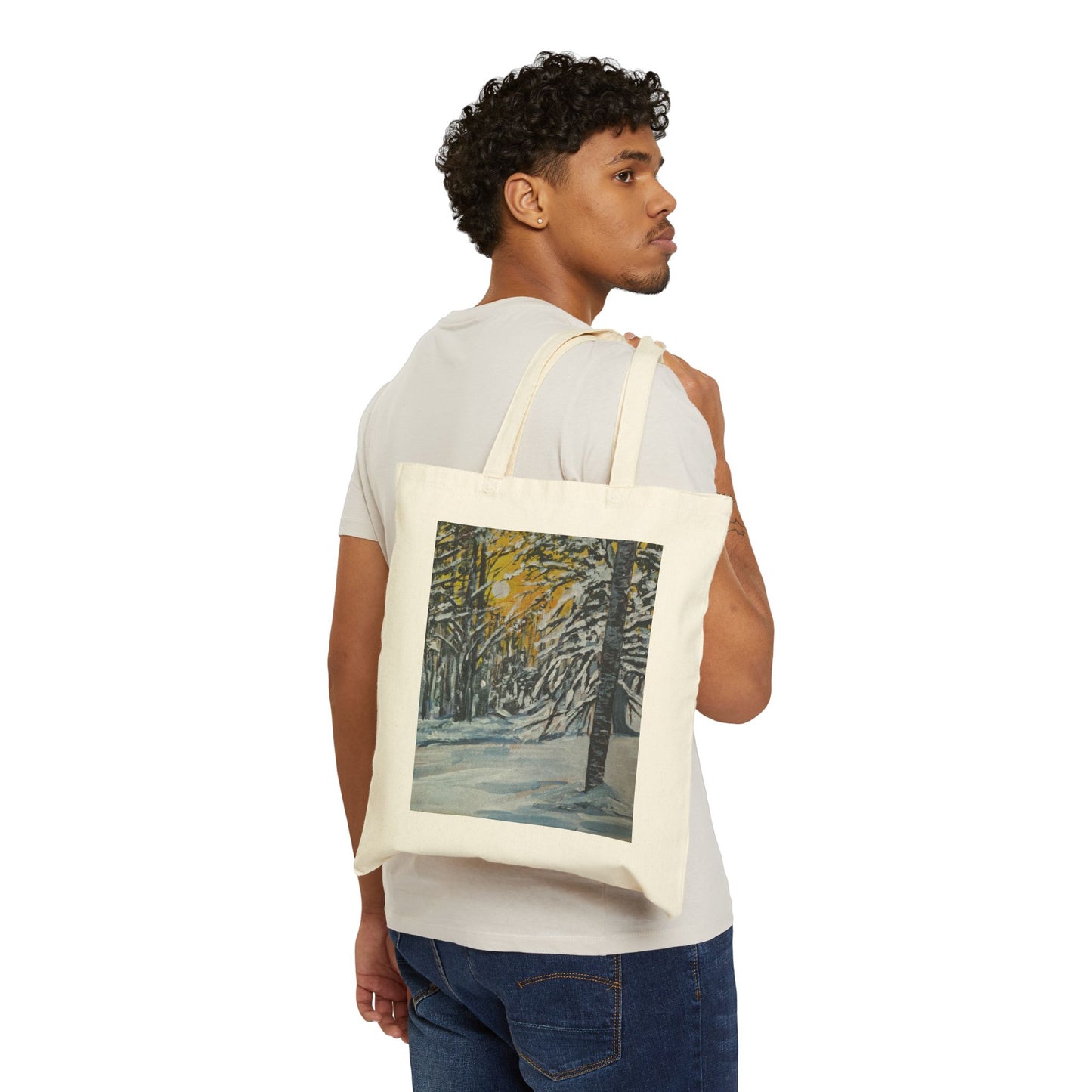 COTTON CANVAS TOTE BAG - FORESTA BIANCA