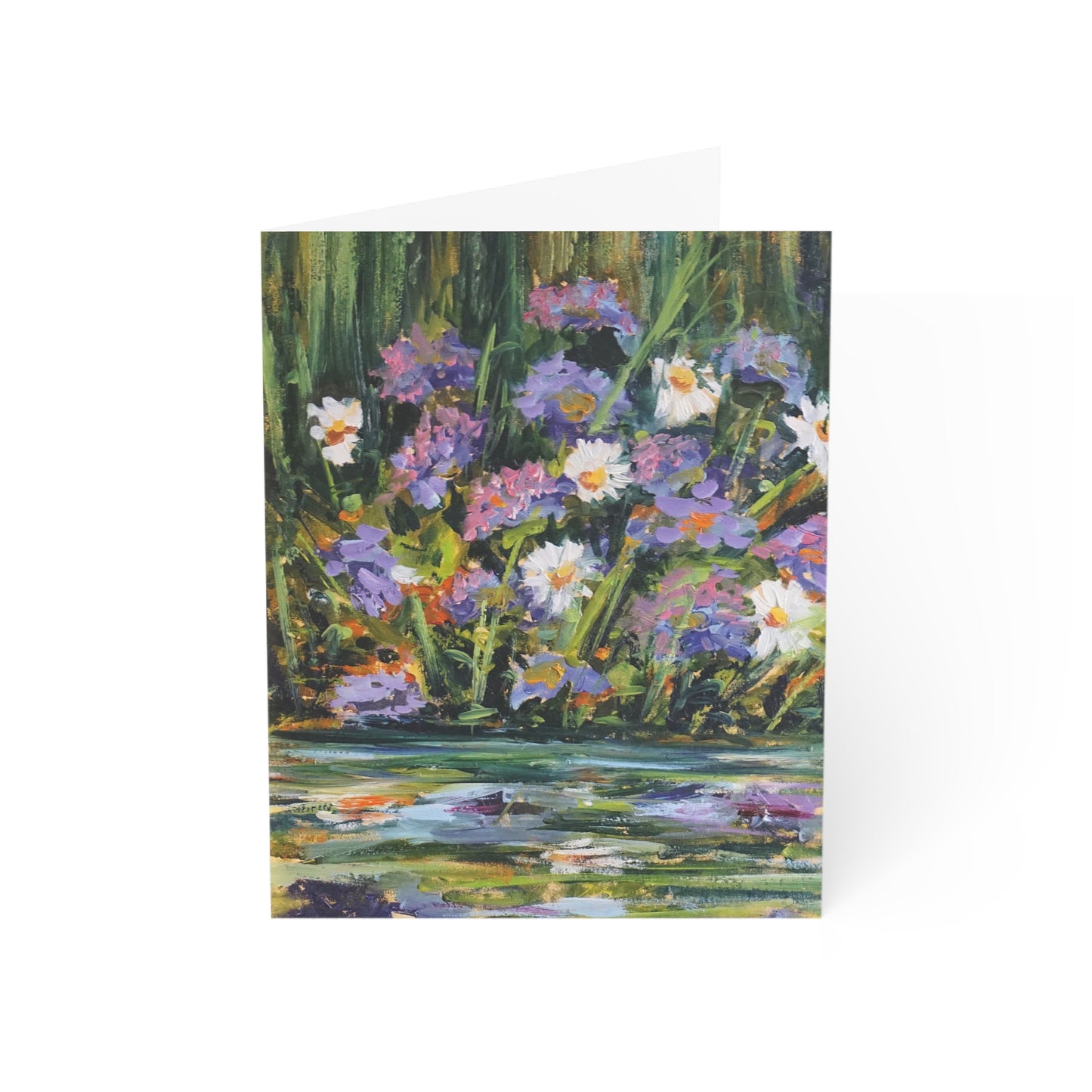 GREETING CARDS(1, 10, 30, and 50pcs) - WILD FLOWERS BY THE RIVER