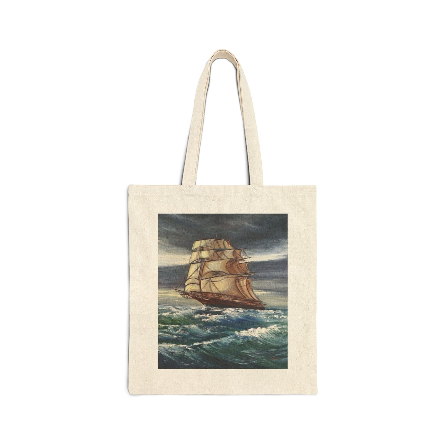 COTTON CANVAS TOTE BAG - THE STORM