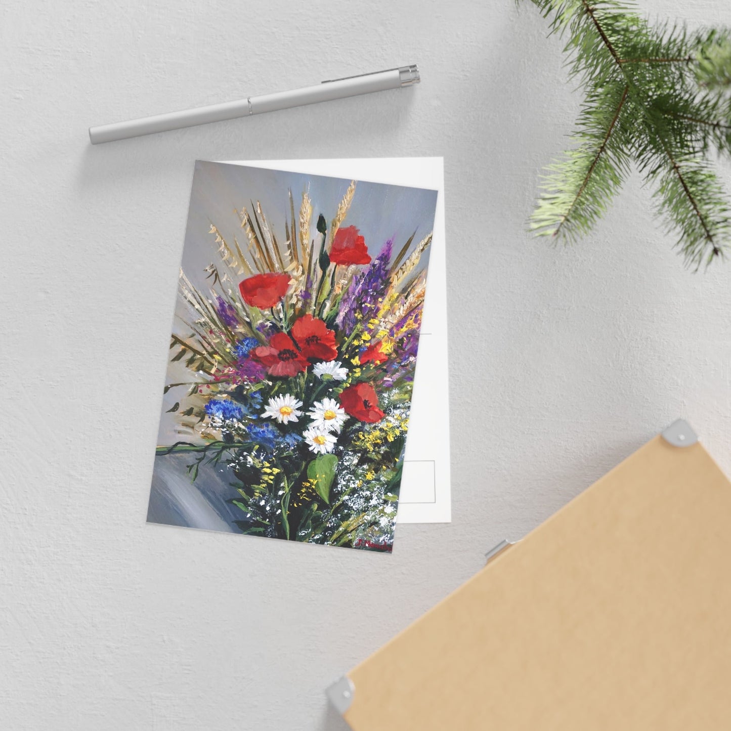 FINE ART POSTCARDS - BOUQUET OF WILD FLOWERS