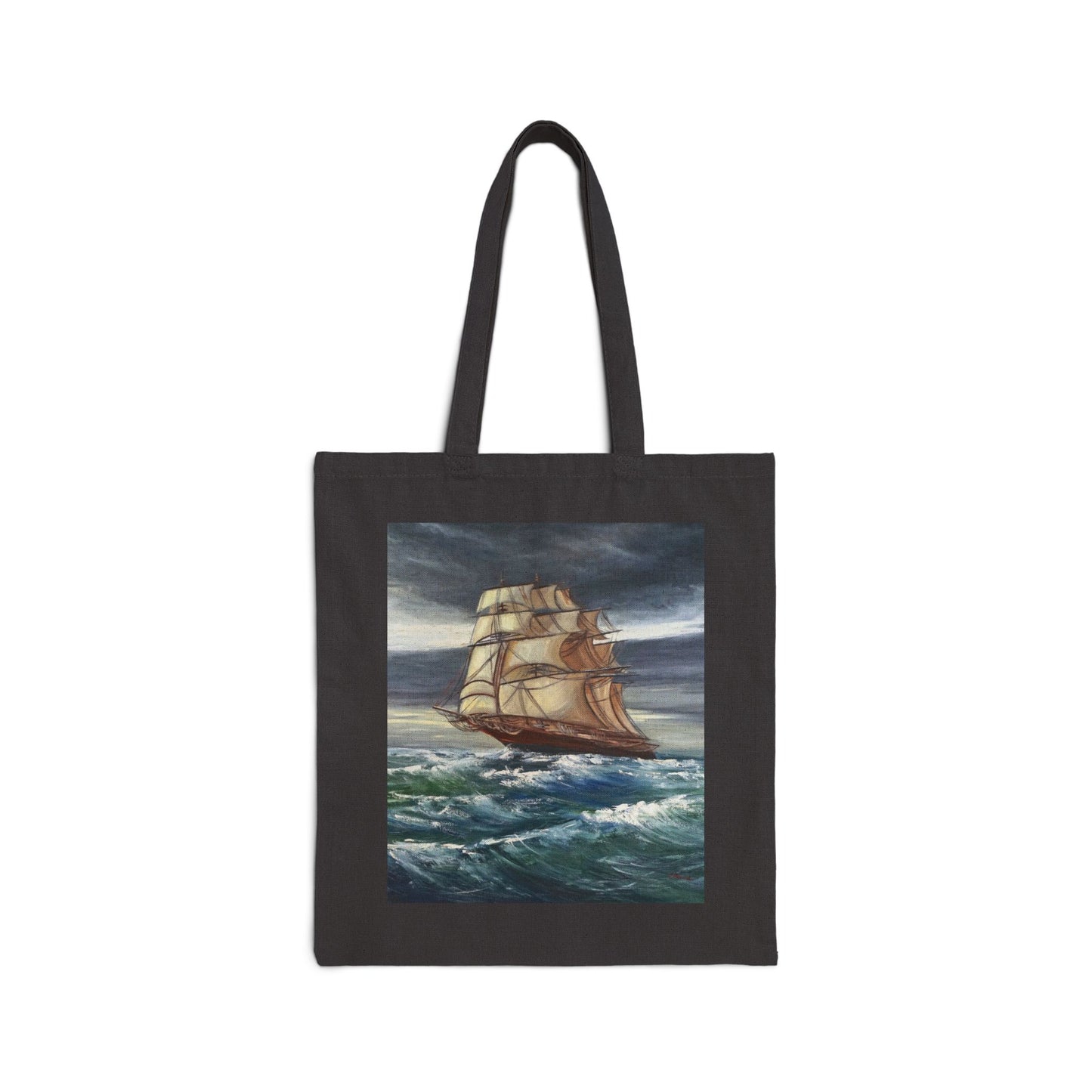 COTTON CANVAS TOTE BAG - THE STORM