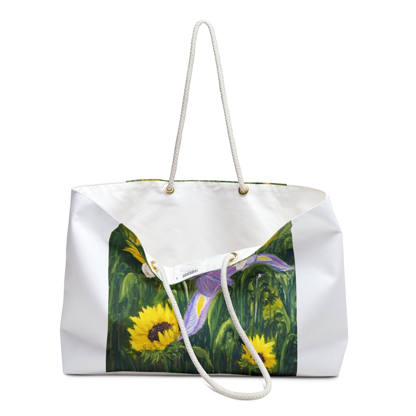 WEEKENDER BAG - IRIS AND SUNFLOWERS