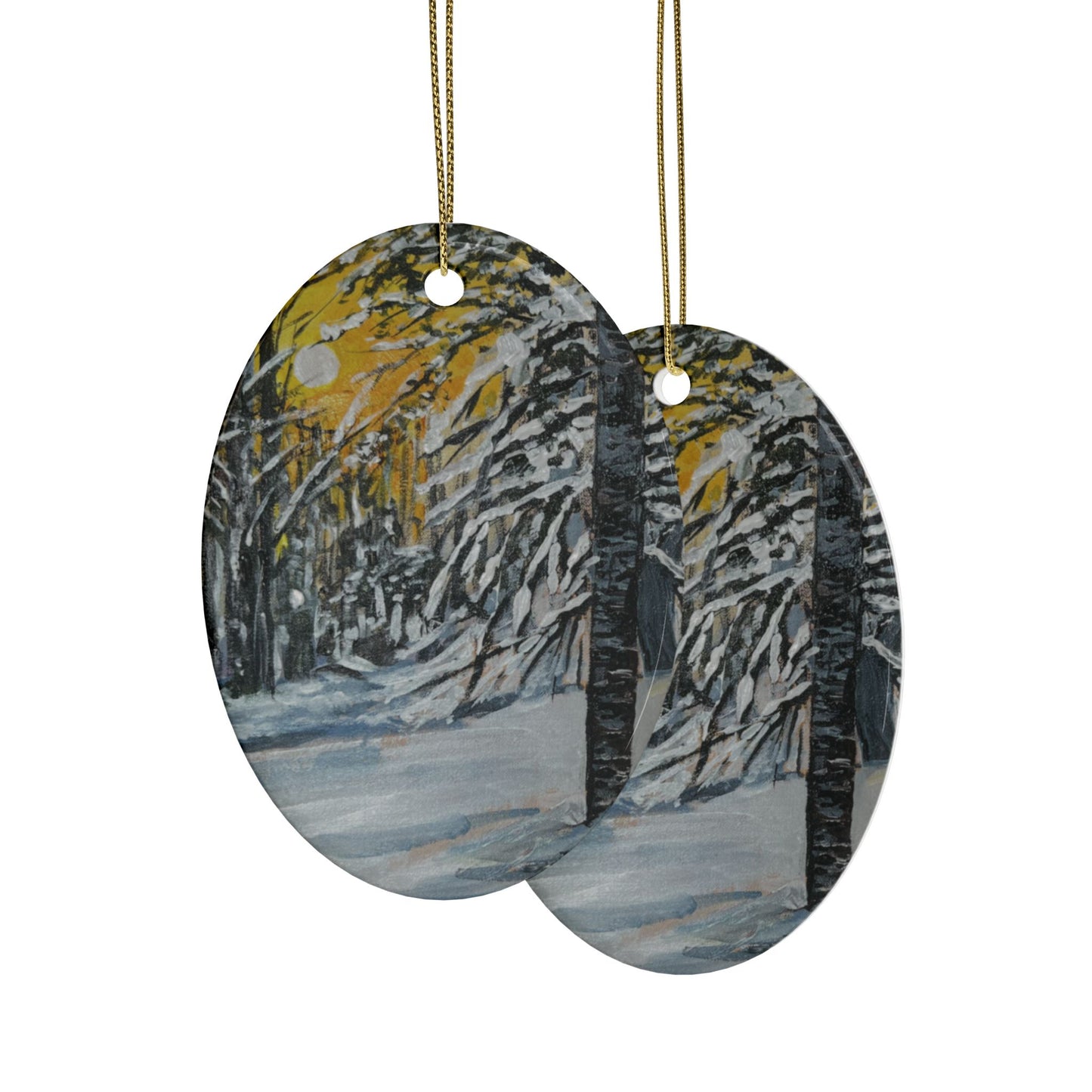 CERAMIC ORNAMENTS - FORESTA BIANCA