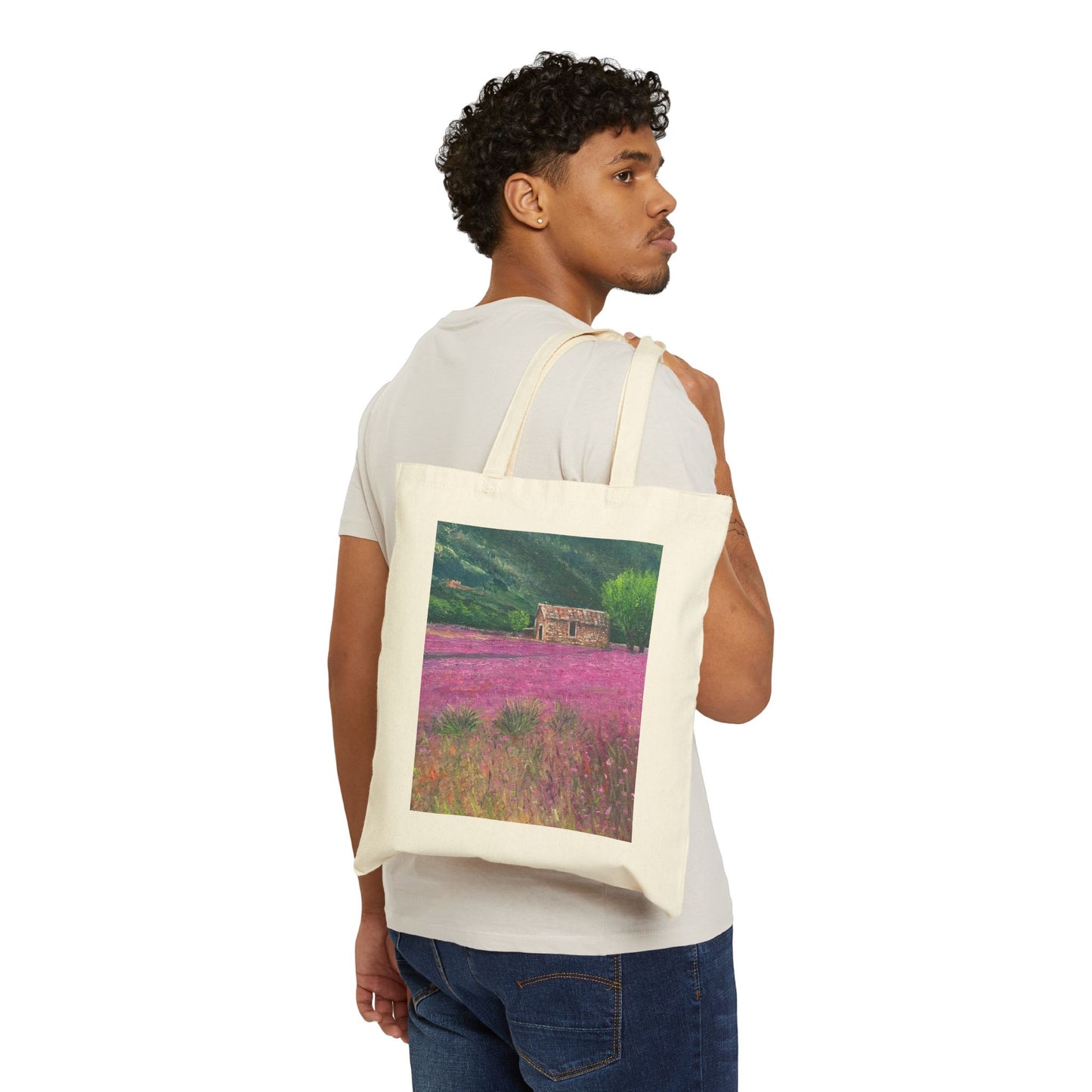 COTTON CANVAS TOTE BAG - BLOSSOM HAVEN