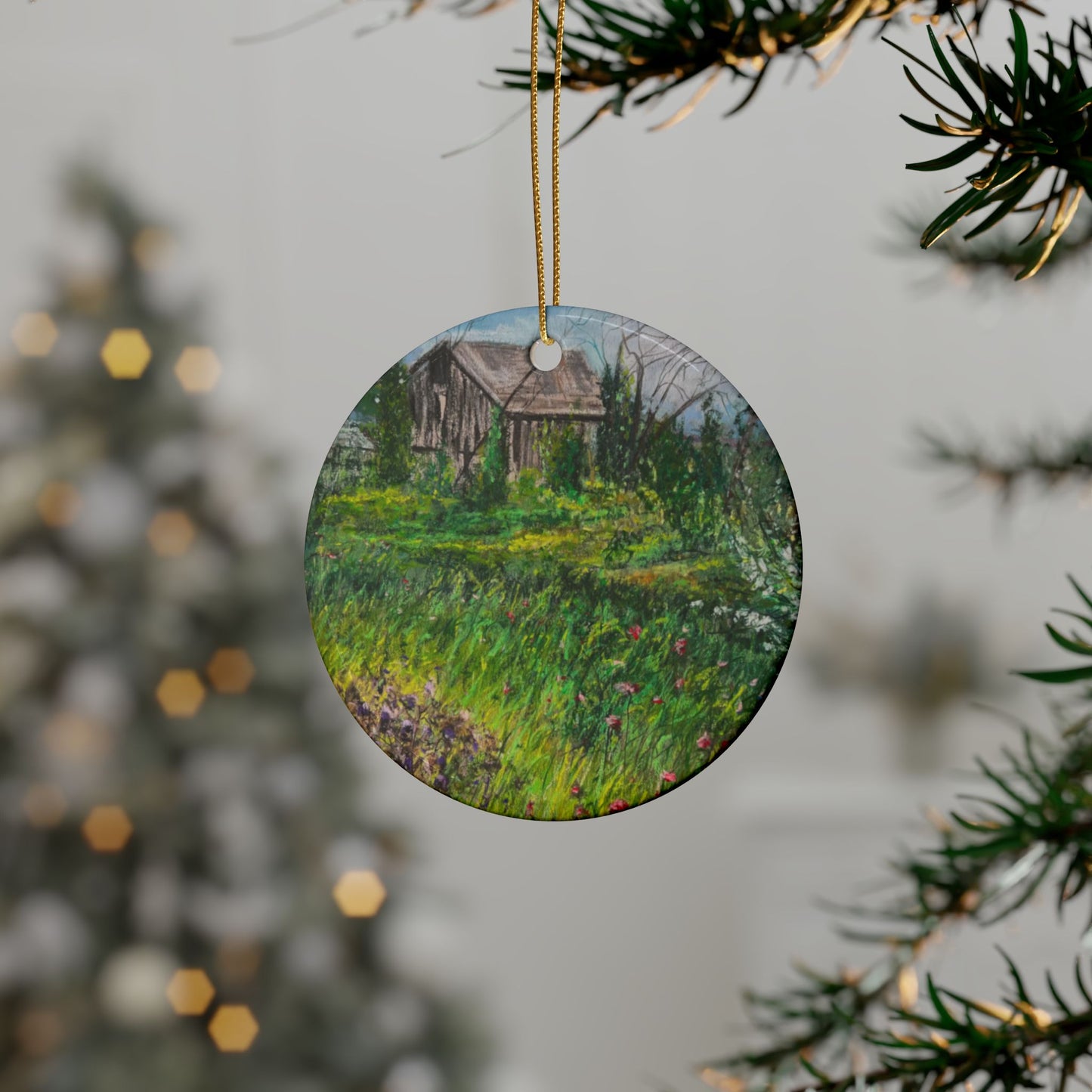 CERAMIC ORNAMENTS -TRANQUIL CABIN IN STURGEON BAY