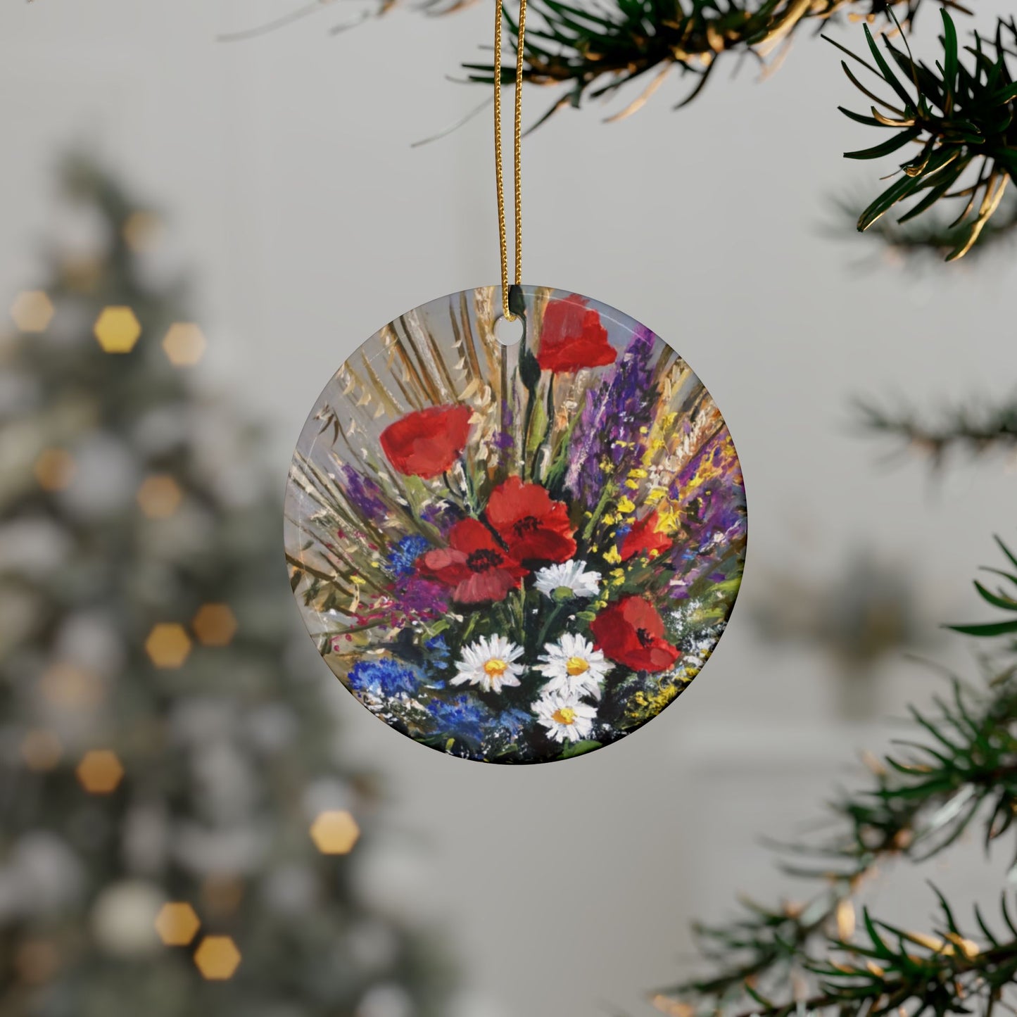 CERAMIC ORNAMENTS - BOUQUET OF WILD FLOWERS